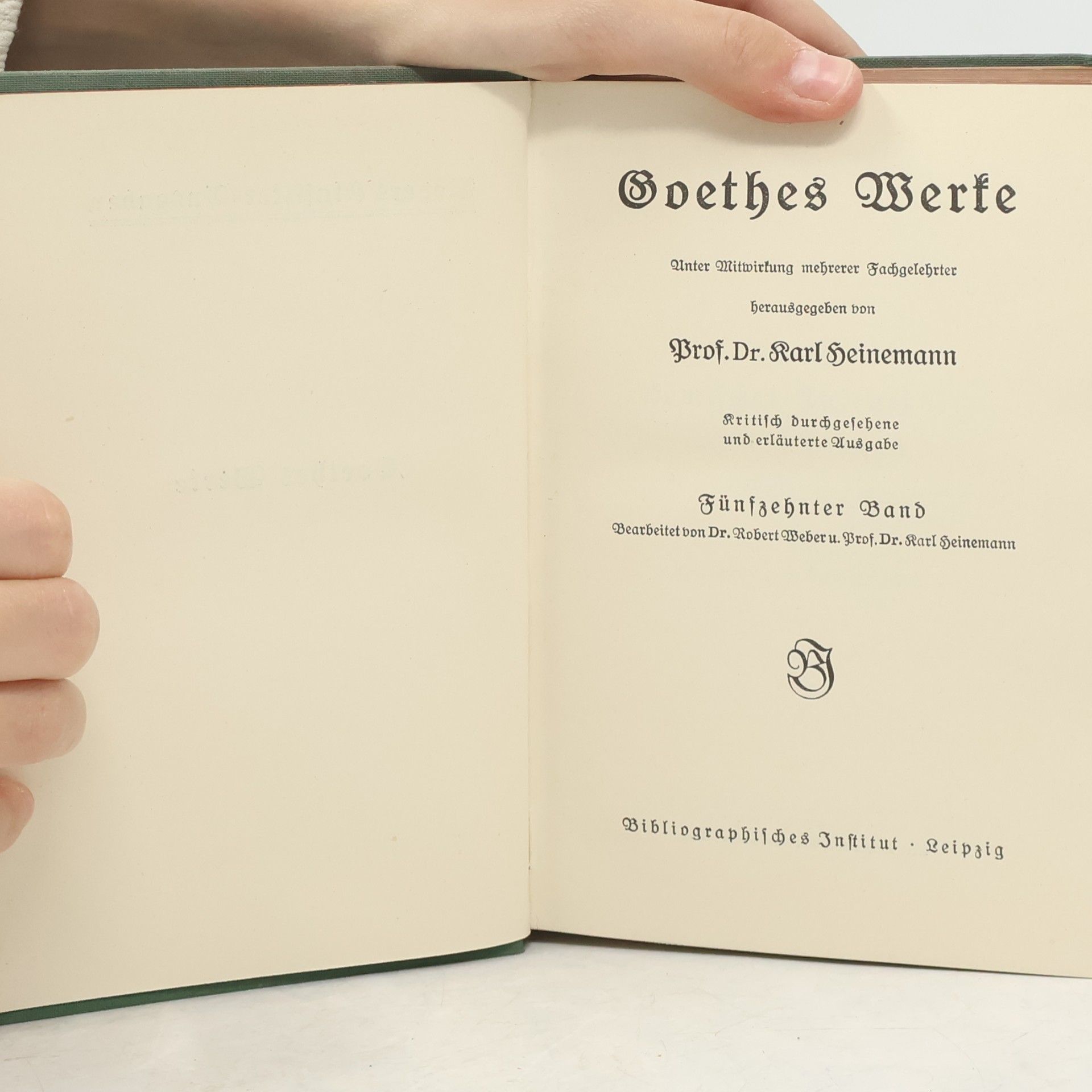Johann Wolfgang von Goethe Goethes Werke 15