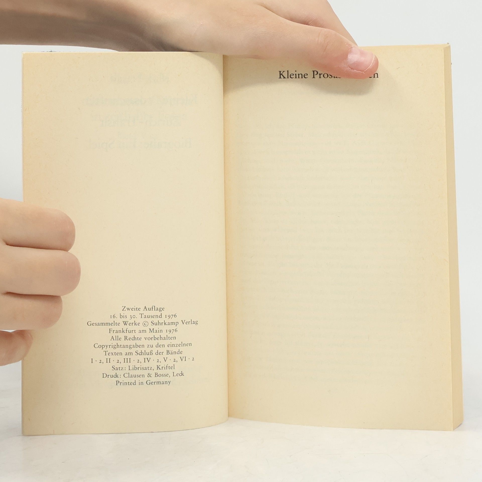 Max Frisch Gesammelte Werke in zeitlicher Folge. 1964-1967. Band V. 2