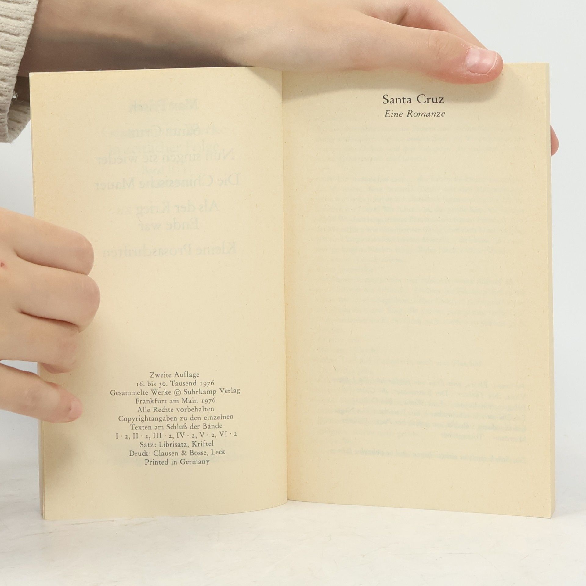 Max Frisch Gesammelte Werke in zeitlicher Folge 1944-1949. Band II. I