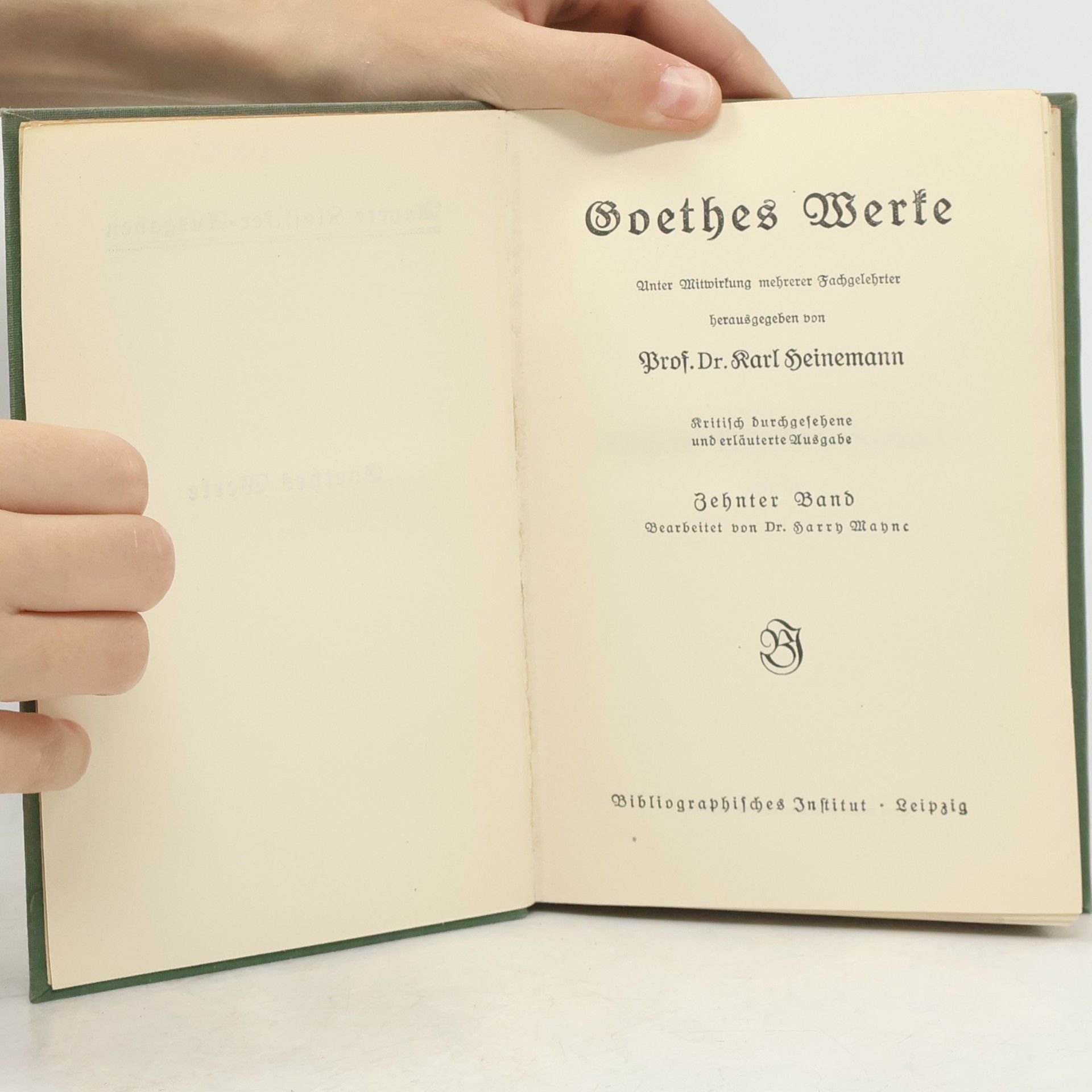 Johann Wolfgang von Goethe Goethes Werke 10
