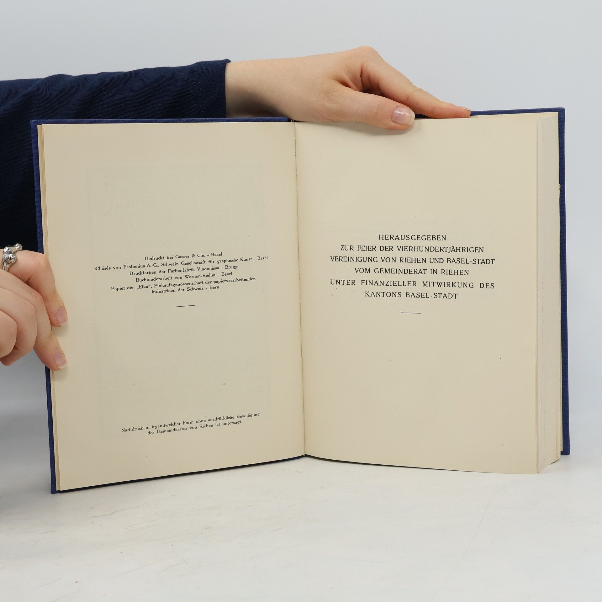 D. L. Emil Iselin Geschichte des Dorfes Riehen