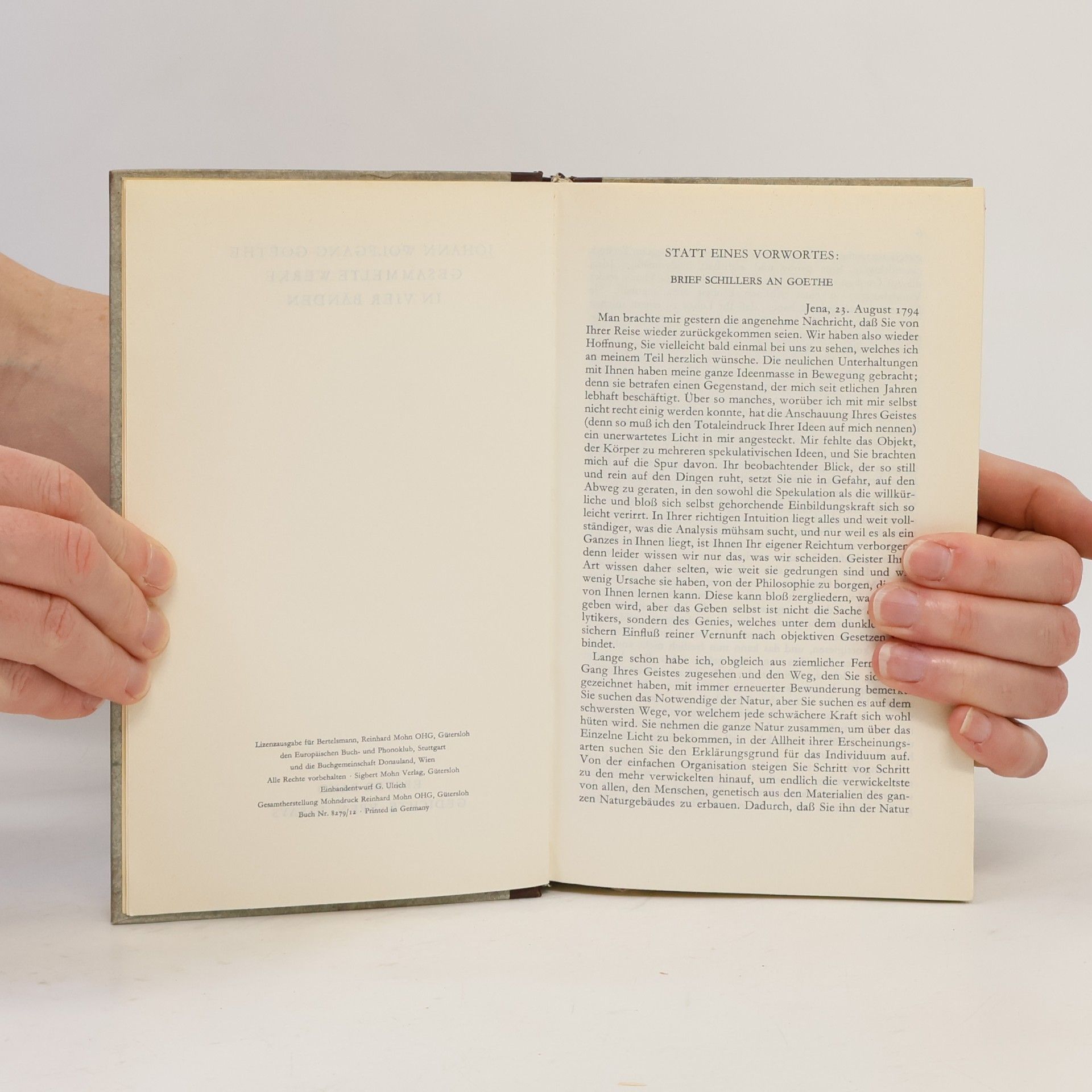 Johann Wolfgang von Goethe Gesammelte Werke I. Gedichte. Epen. Essays