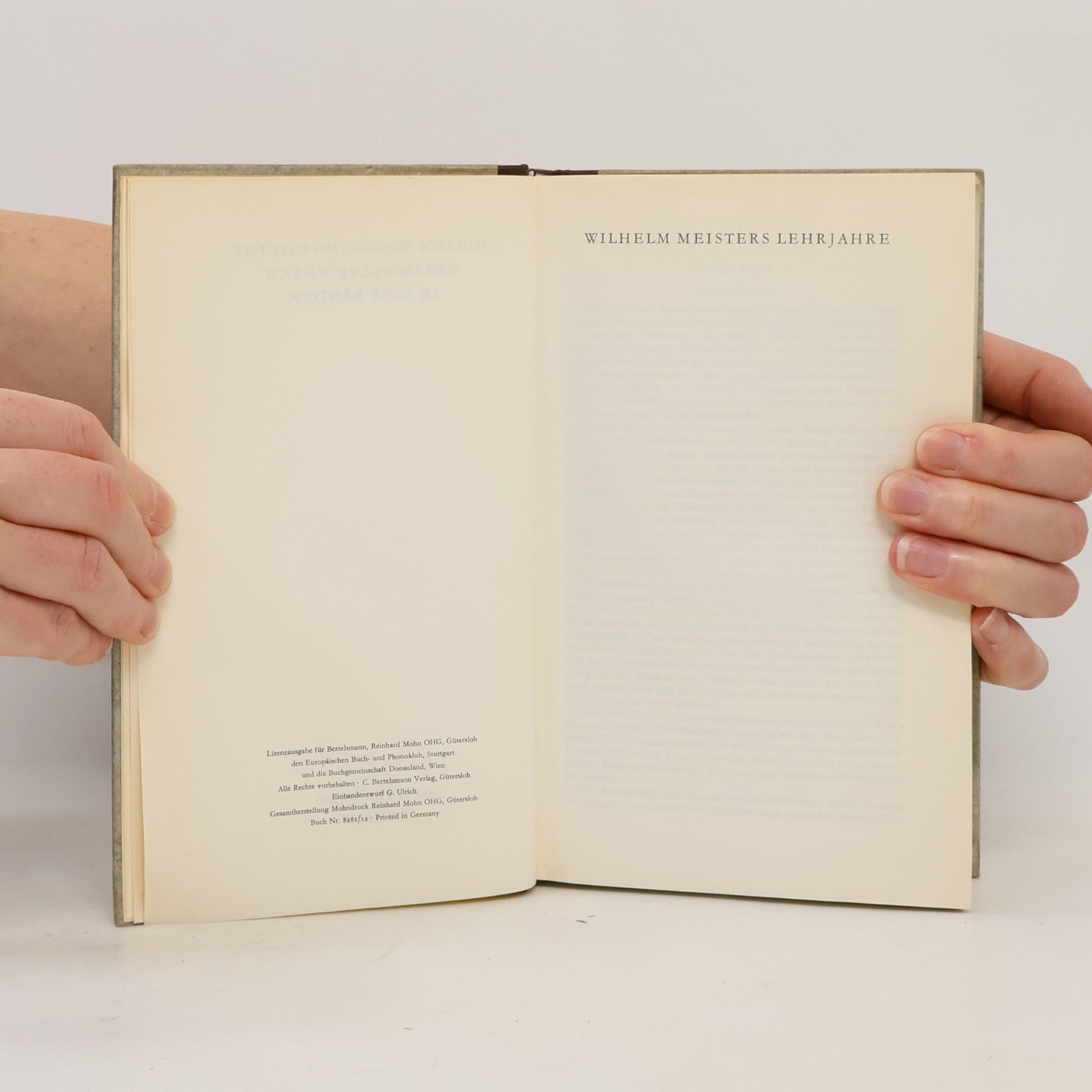 Johann Wolfgang von Goethe Gesammelte Werke in 4 Bänden. Band 3: Romane