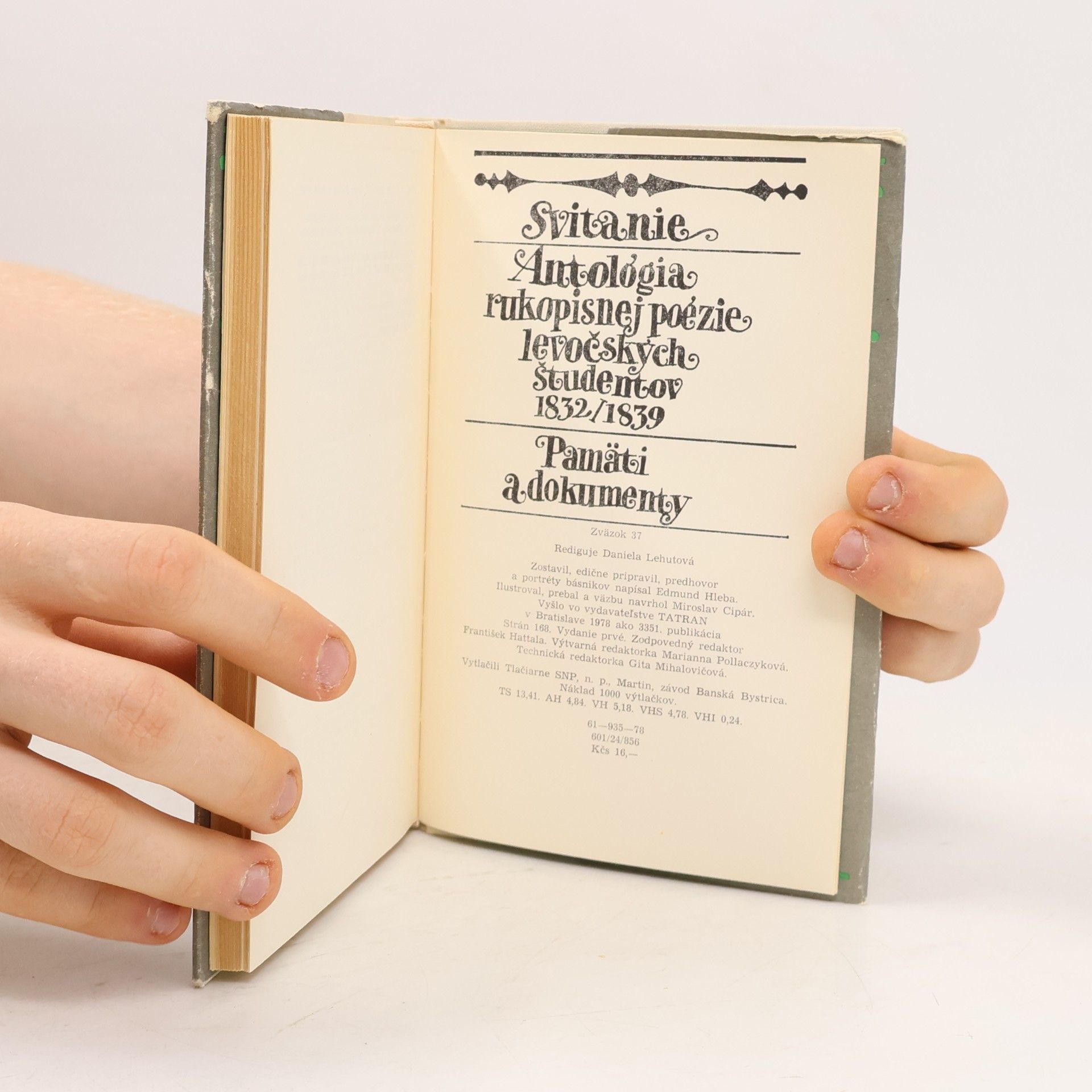 Autorenkollektiv Svitanie: Antológia rukopisnej poézie levočských študentov 1832/1839