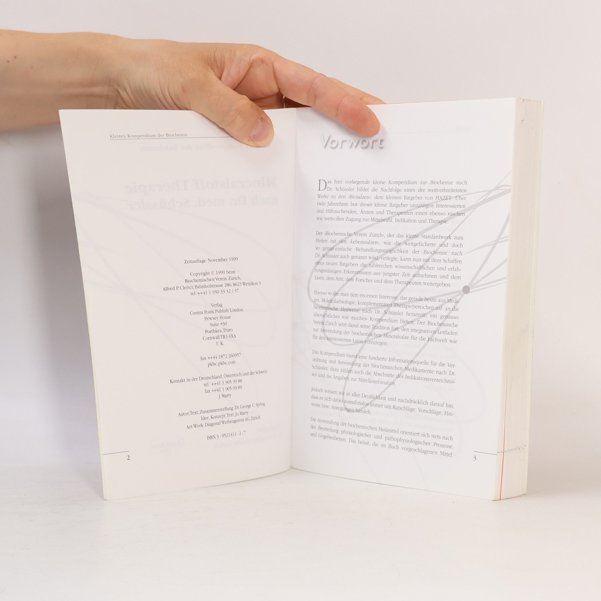 Autores varios Mineralstoff-Therapie nach Dr. med. Schüssler. Kleines Kompendium der Biochemie
