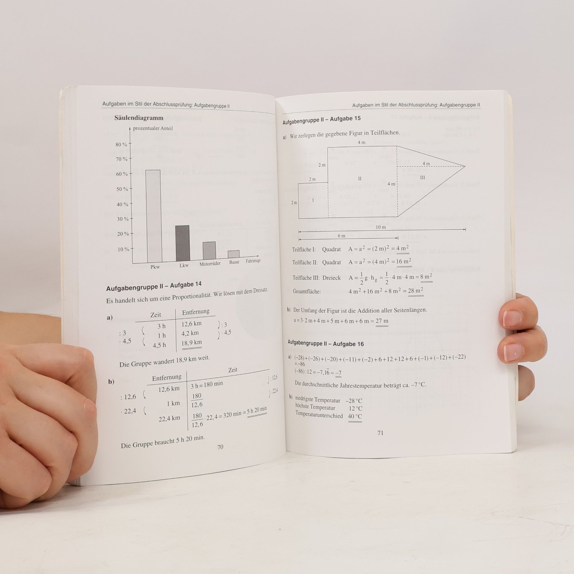 Petra Koch Abschluss-Prüfungsaufgaben Hauptschule Hessen / Lösungen Mathematik 2012