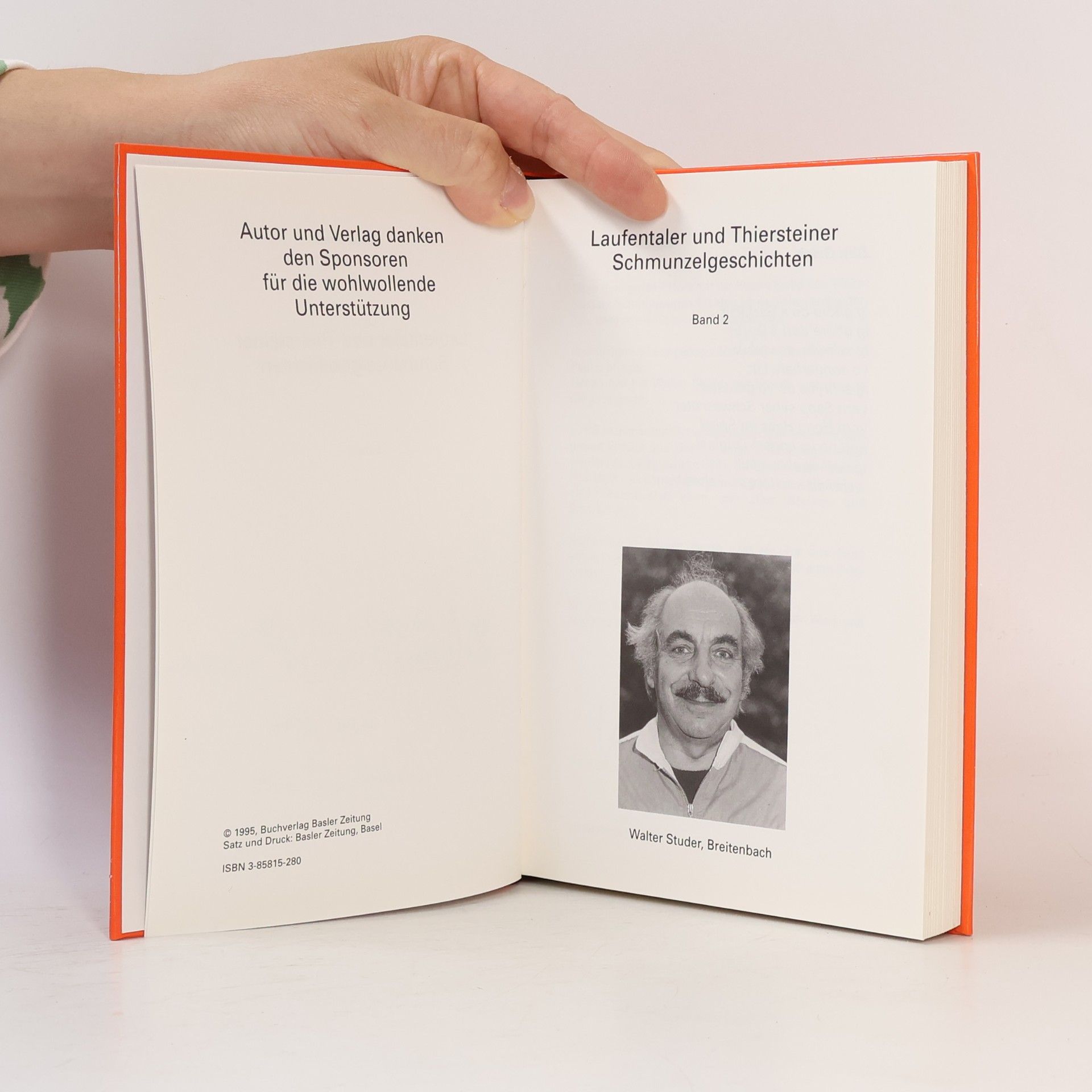 Walter Studer Laufentaler und Thiersteiner Schmunzelgeschichten II