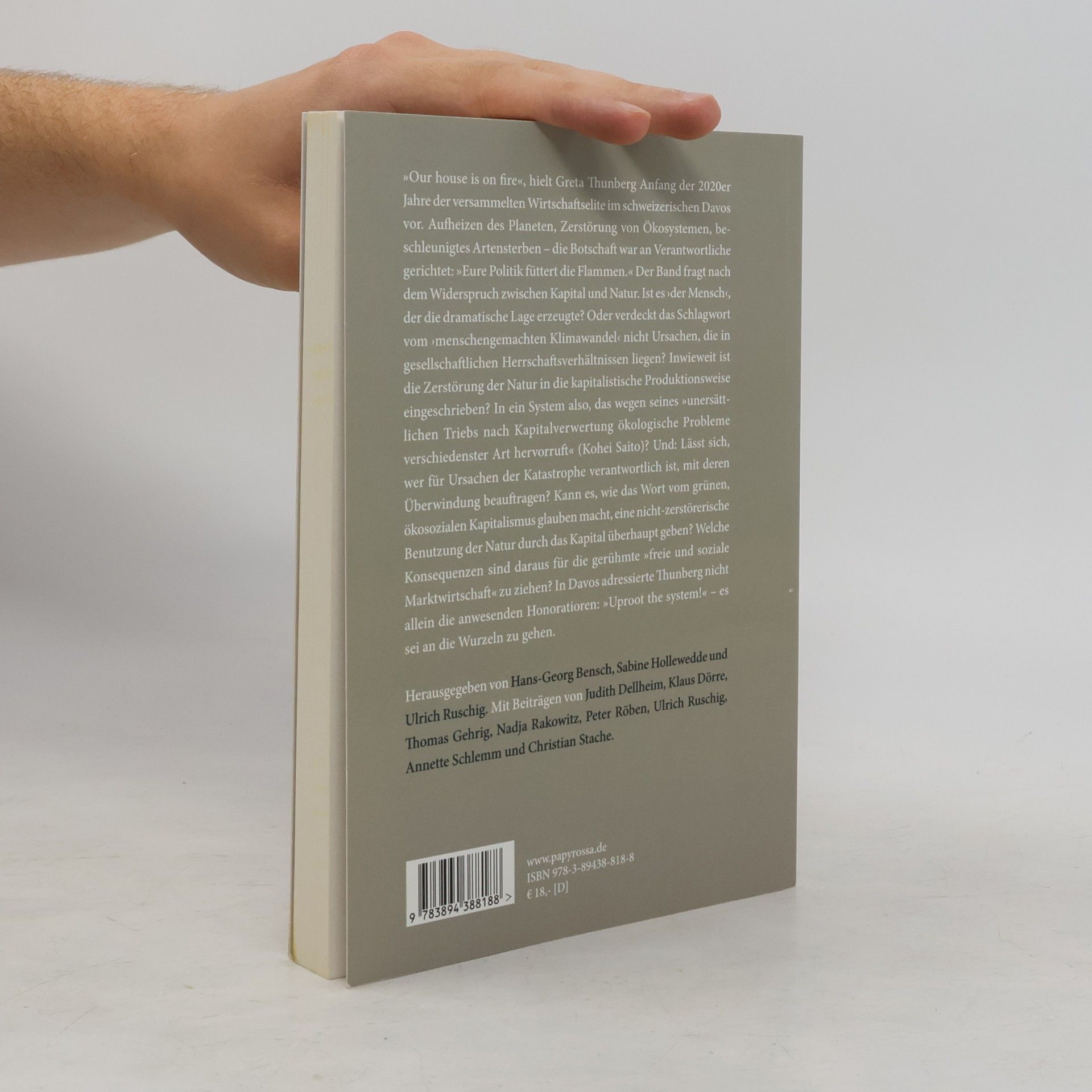 Hans Georg Bensch Kapital und Natur