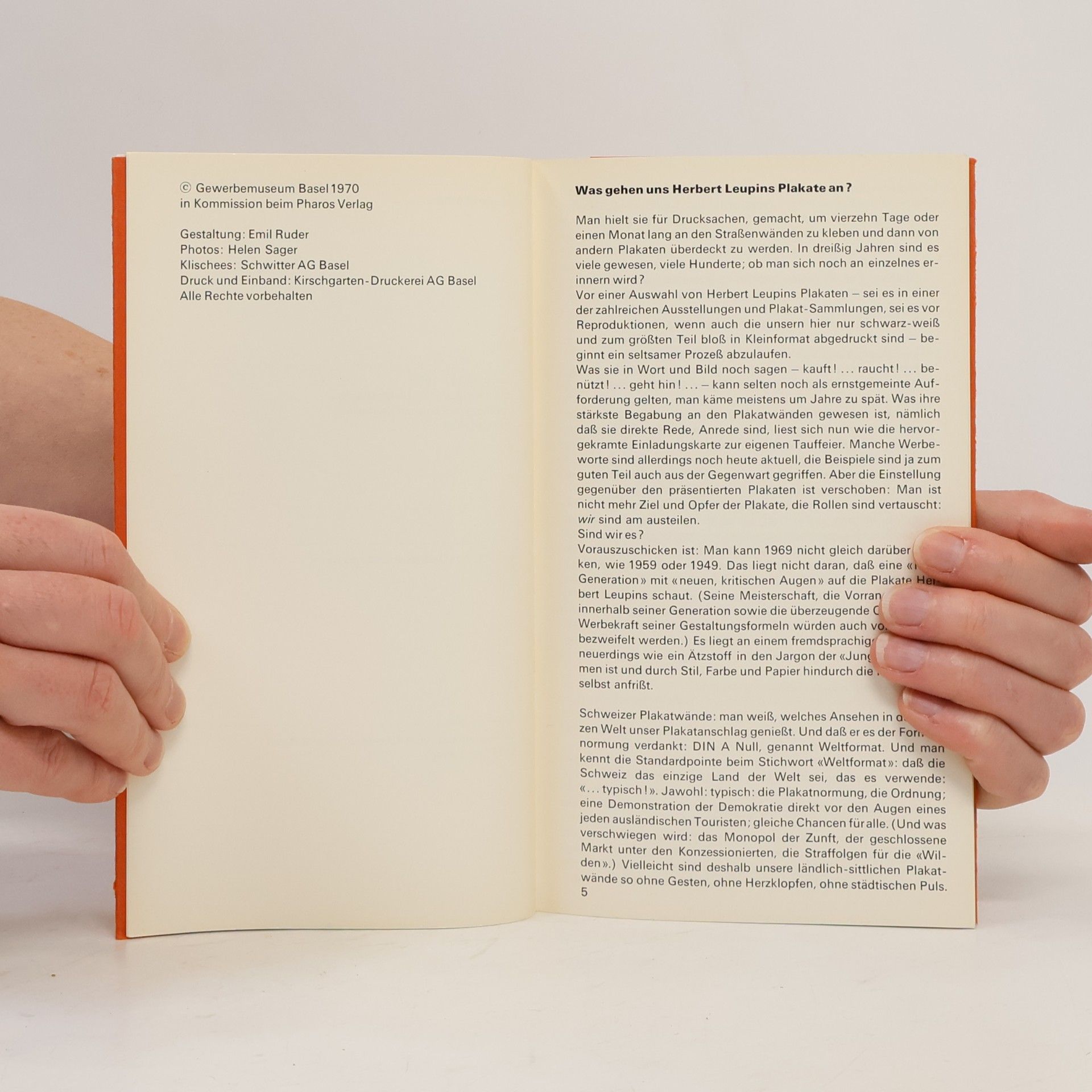 Autorenkollektiv Schriften des Gewerbemuseums Basel 8. Herbert Leupin. Plakate 1939–1969