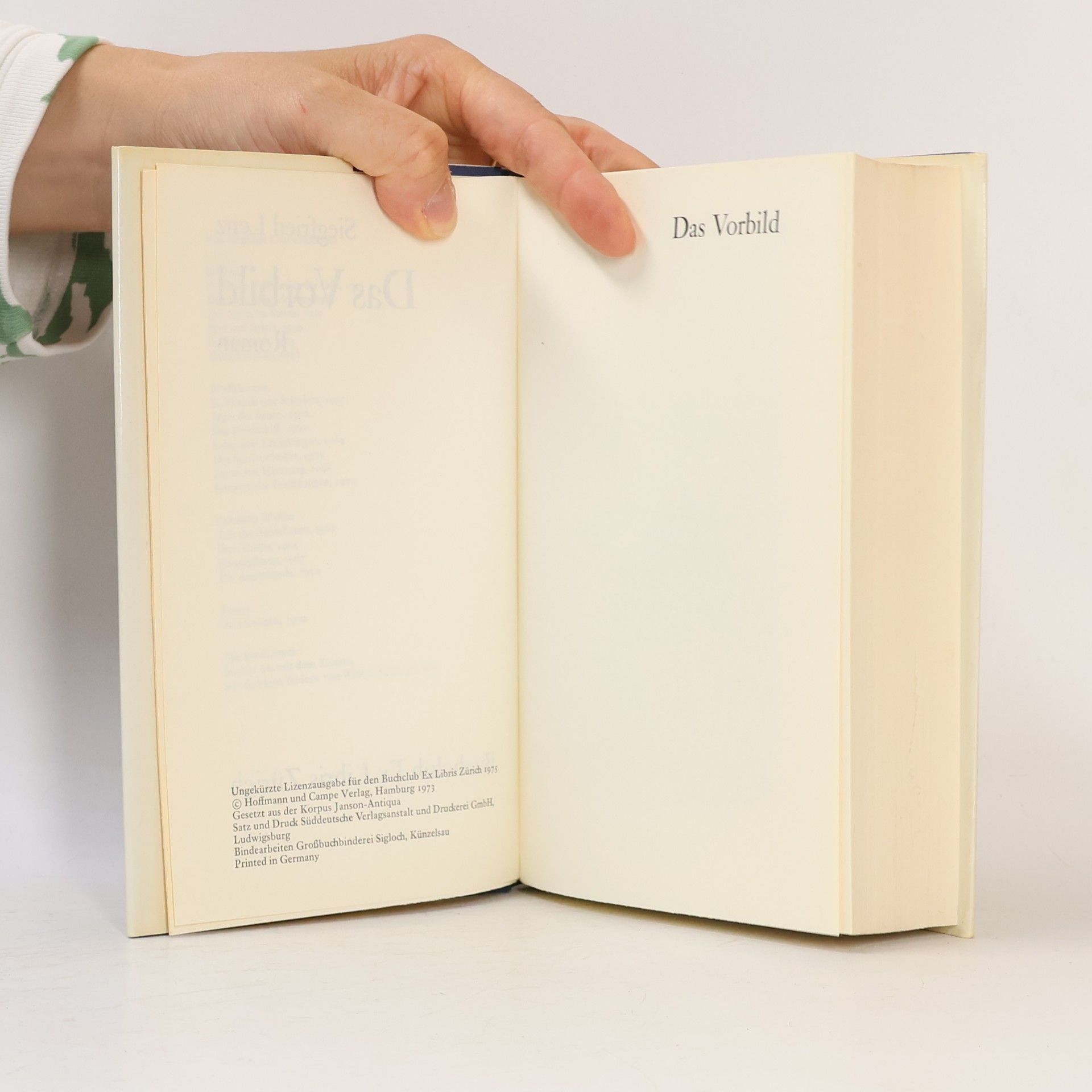 Siegfried Lenz Das Vorbild