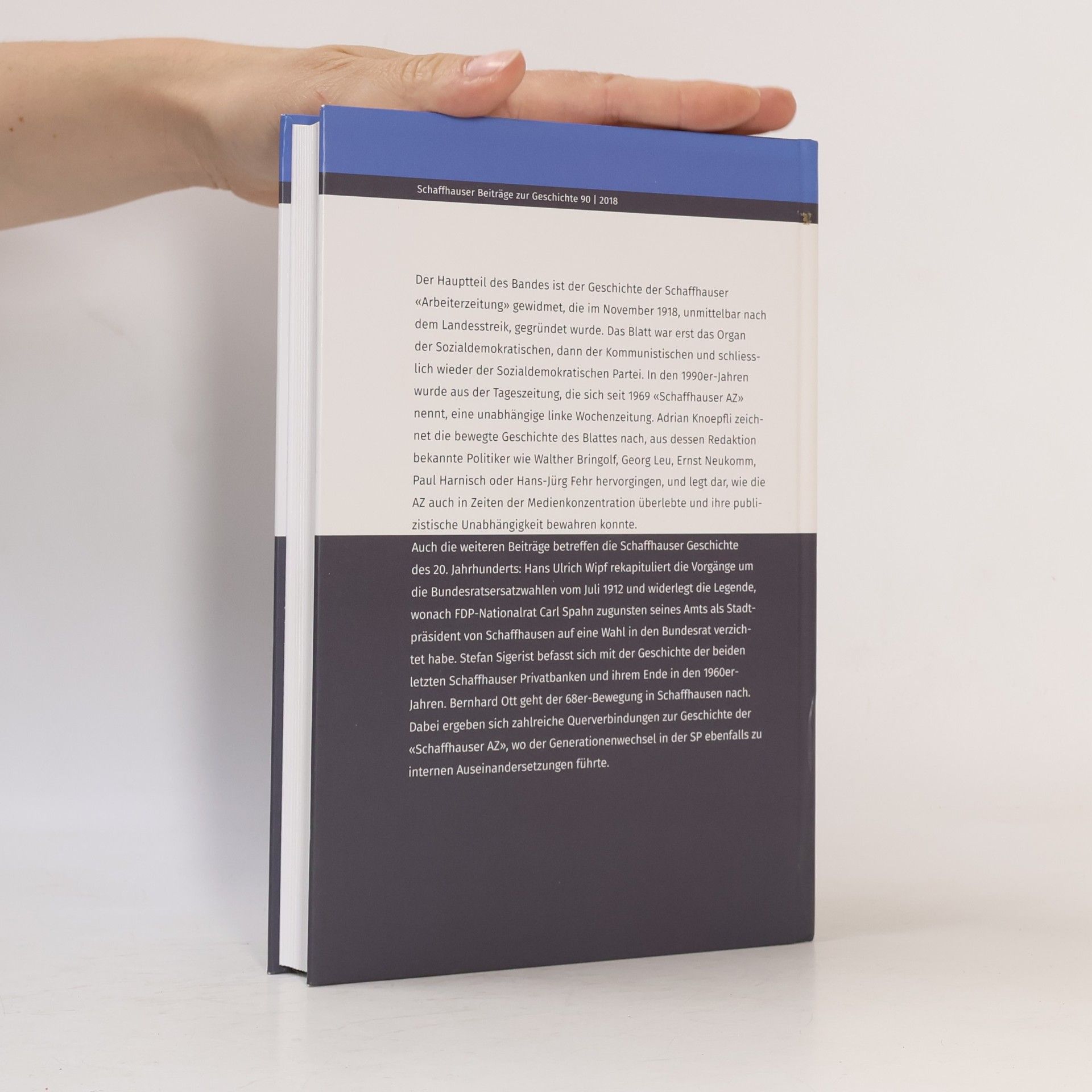 Autorenkollektiv Schaffhauser Beiträge zur Geschichte 90/2018