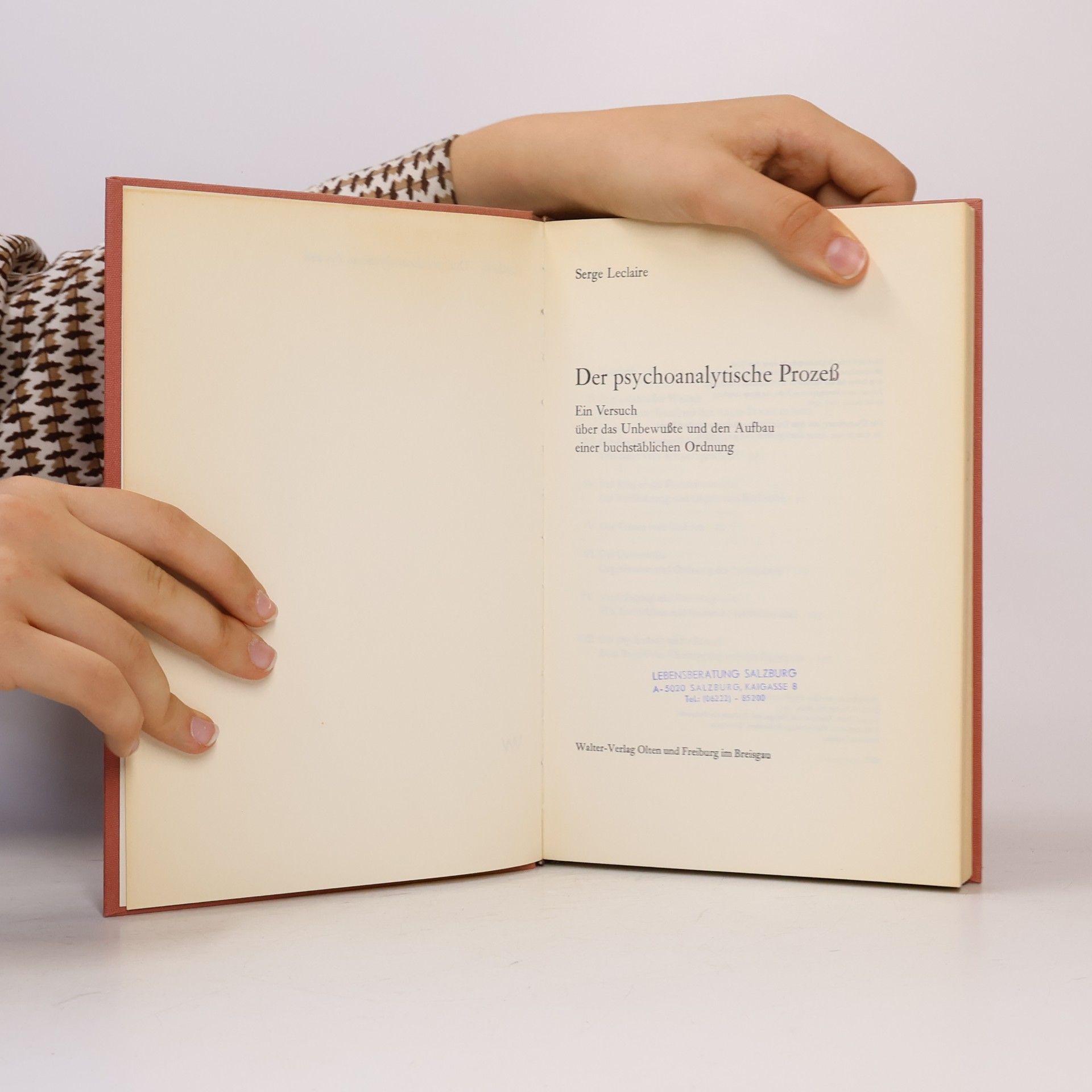 Serge Leclaire Der psychoanalytische Prozess