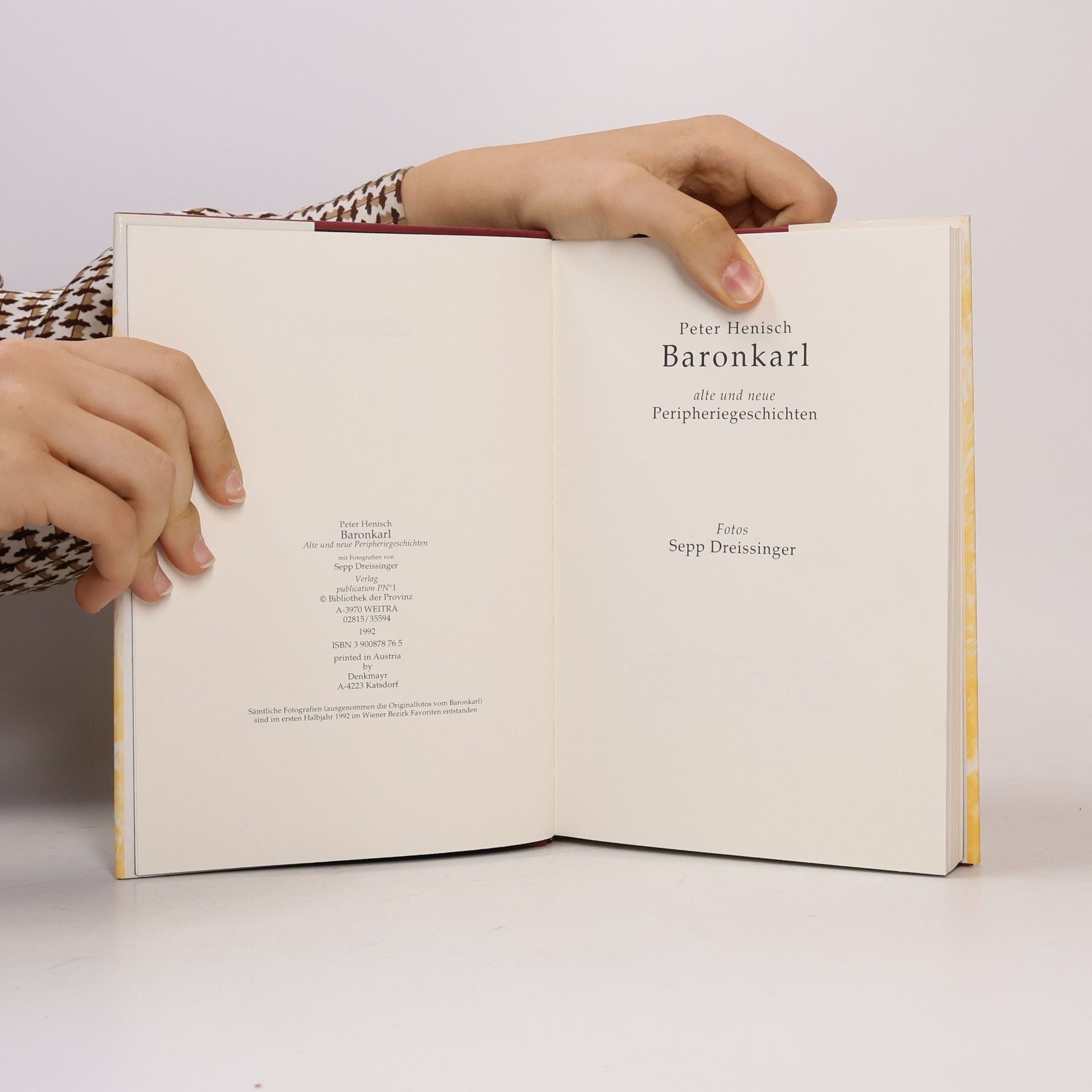Peter Henisch Baronkarl. Alte und neue Peripheriegeschichten