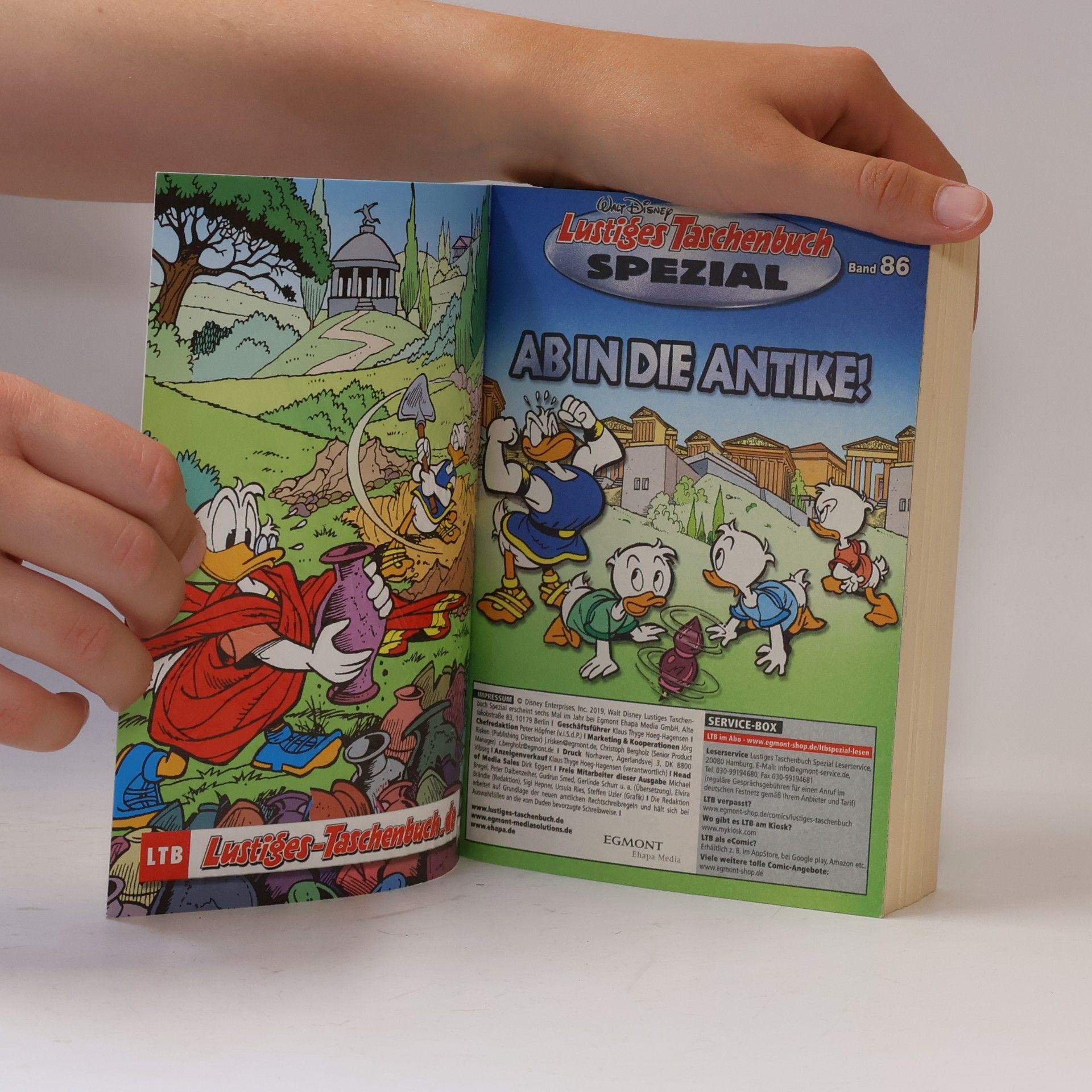 Walt Disney Lustiges Taschenbuch Special 86. Ab in die Antike!