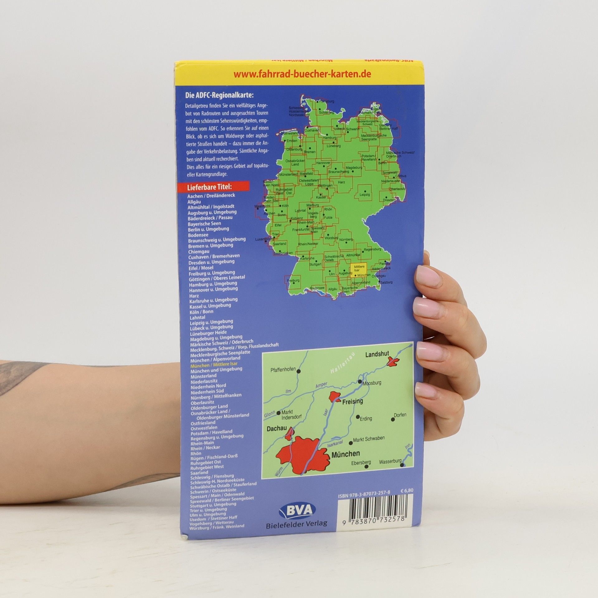 Autorenkollektiv ADFC Regionalkarte München, Mittlere Isar