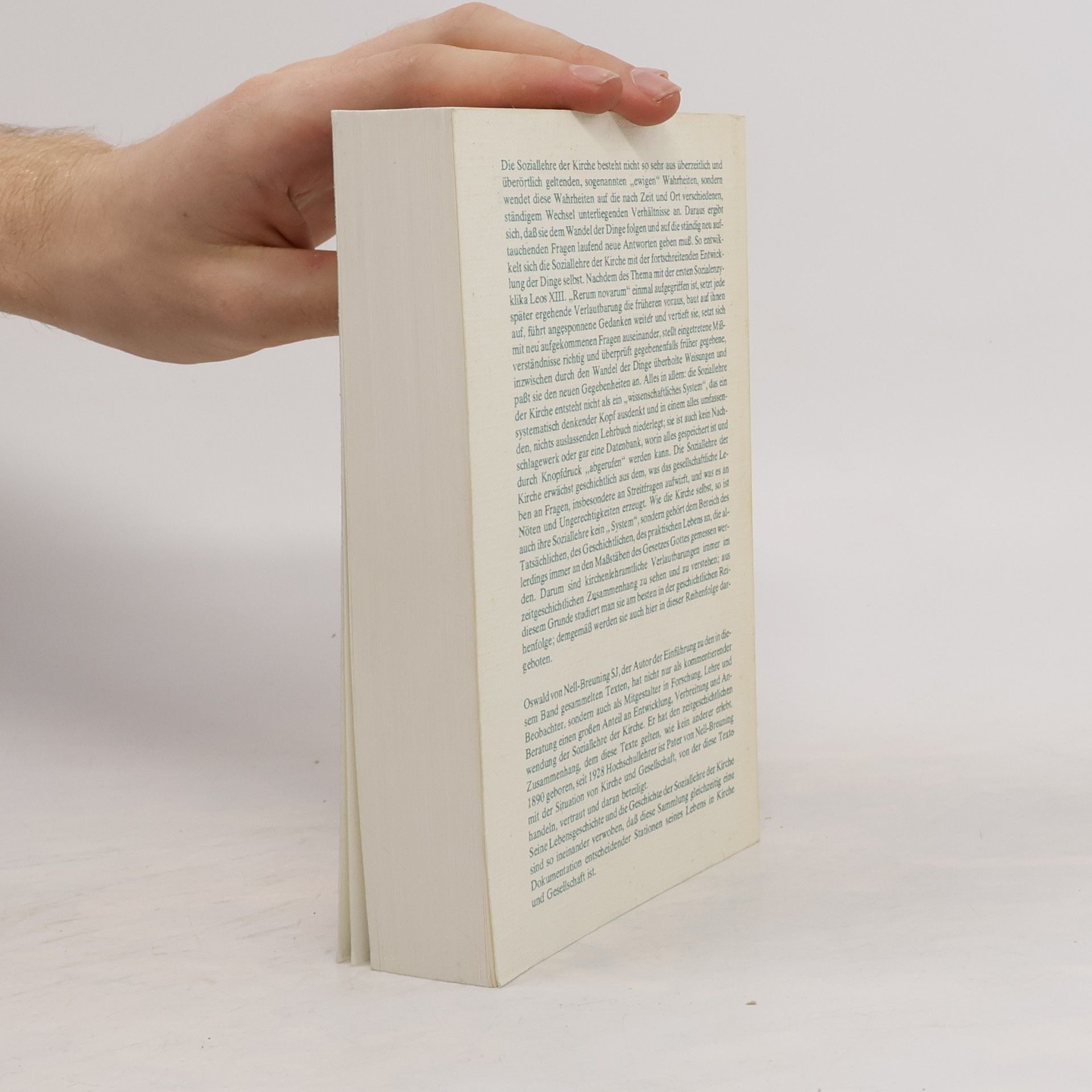 Oswald von Nell Breuning Texte zur katholischen Soziallehre