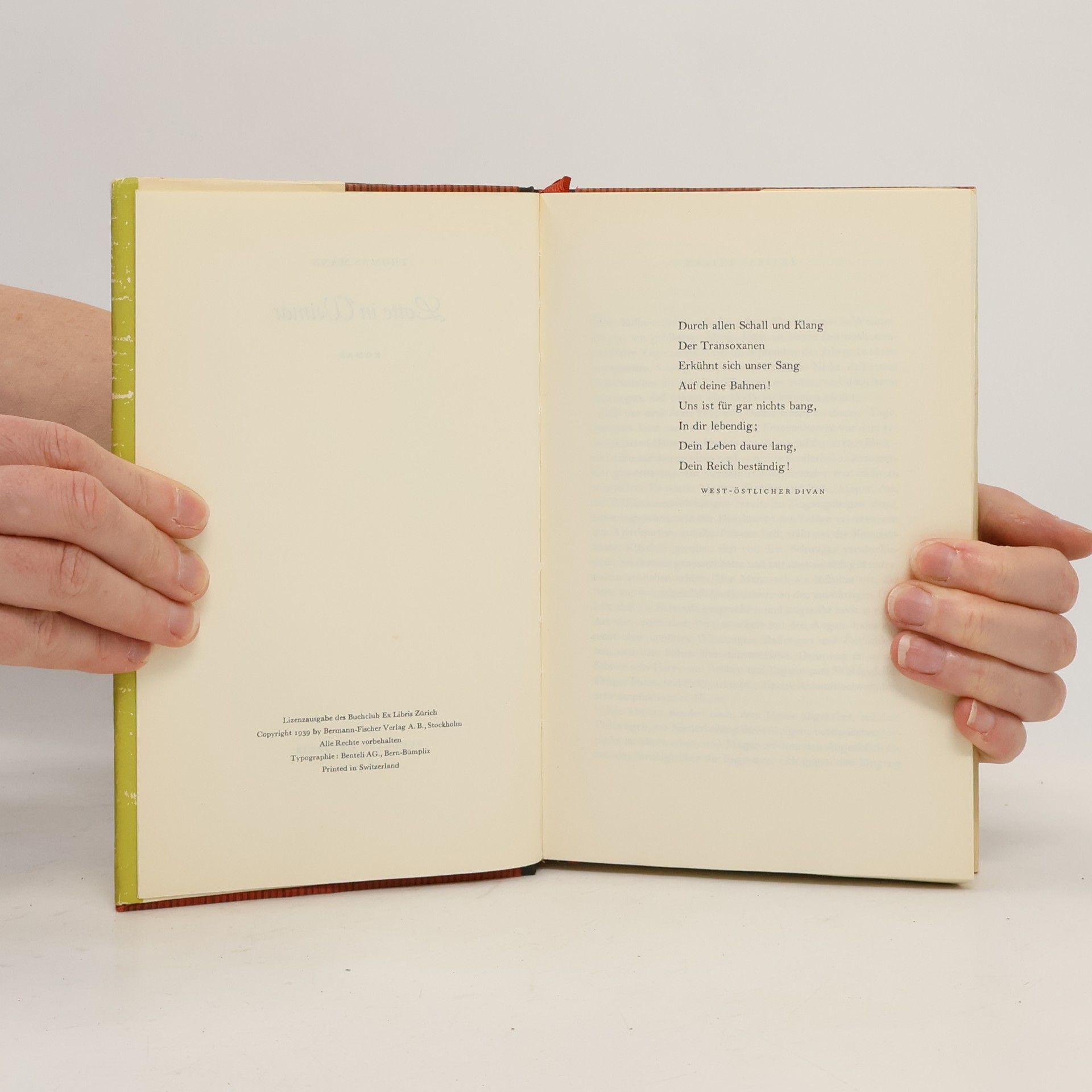 Thomas Mann Lotte in Weimar