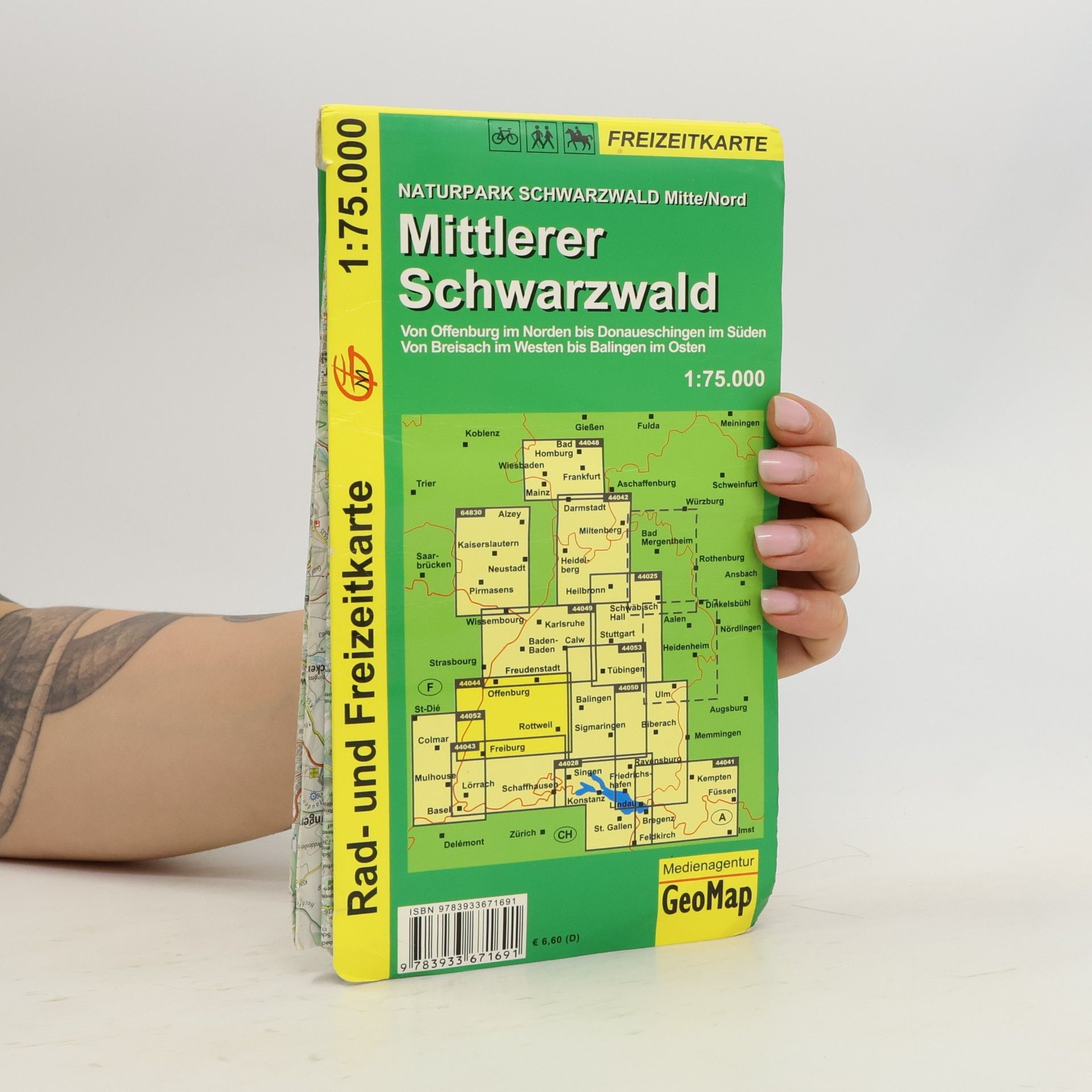 Autorenkollektiv GeoMap Karte Mittlerer Schwarzwald