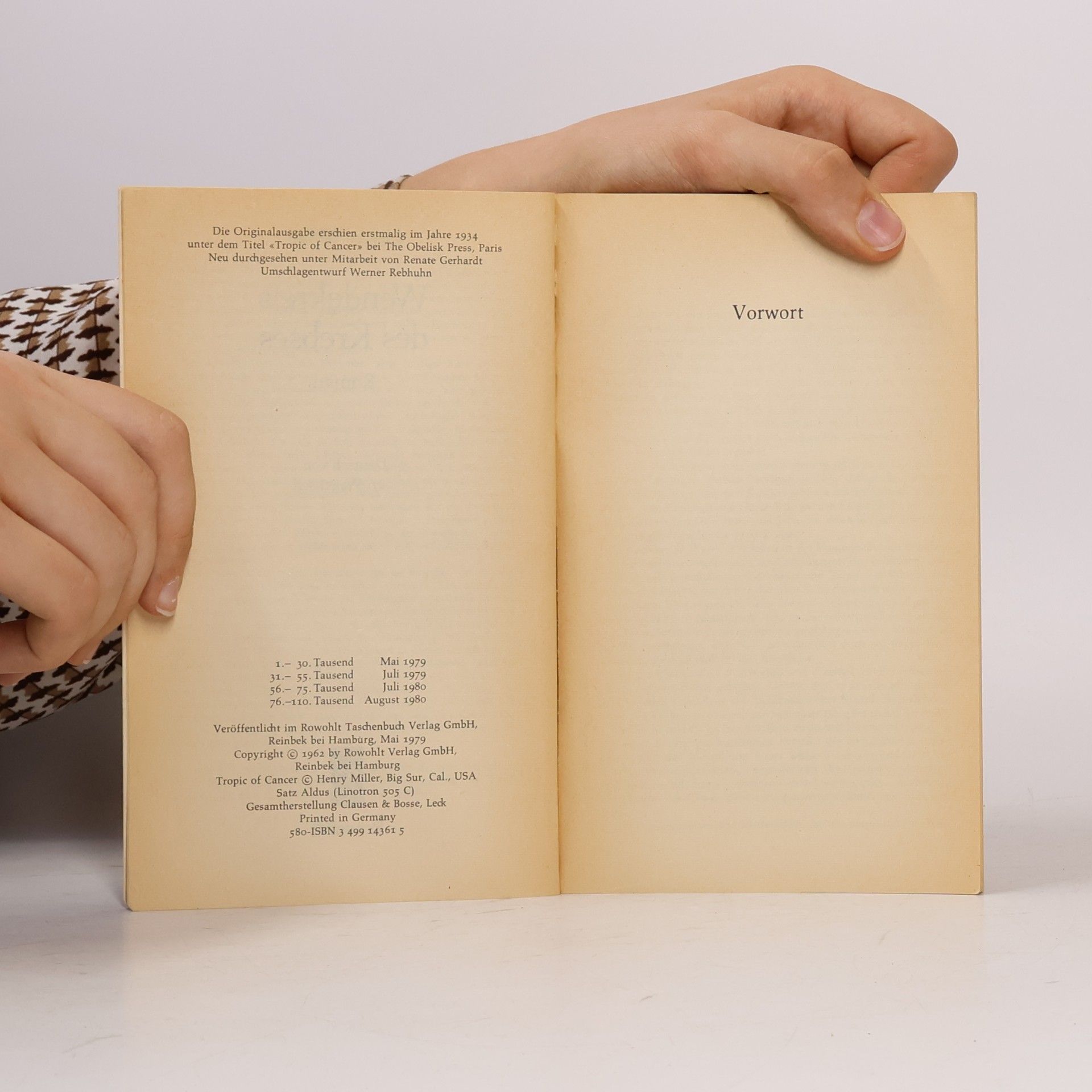 Henry Miller Wendekreis des Steinbocks