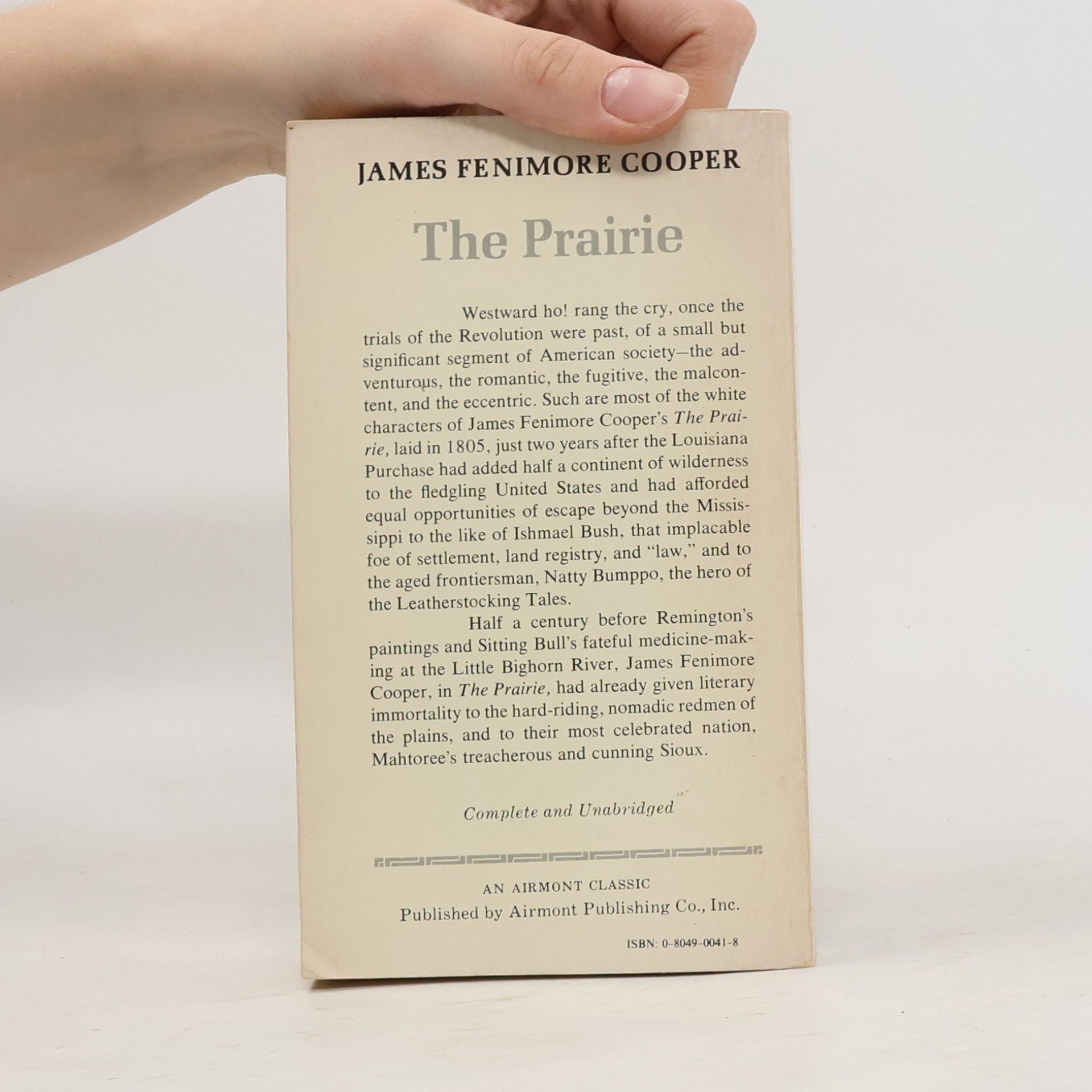 James Fenimore Cooper The Prairie