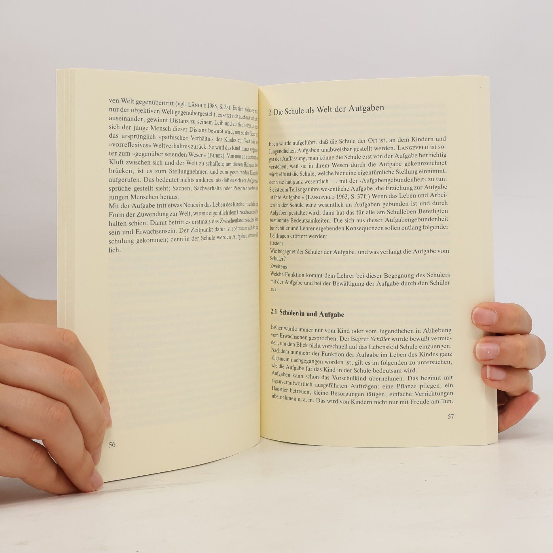 Dietger Feiks EGS Texte / Erziehung, Gesellschaft, Schule: Aufgabe in Schule und Unterricht