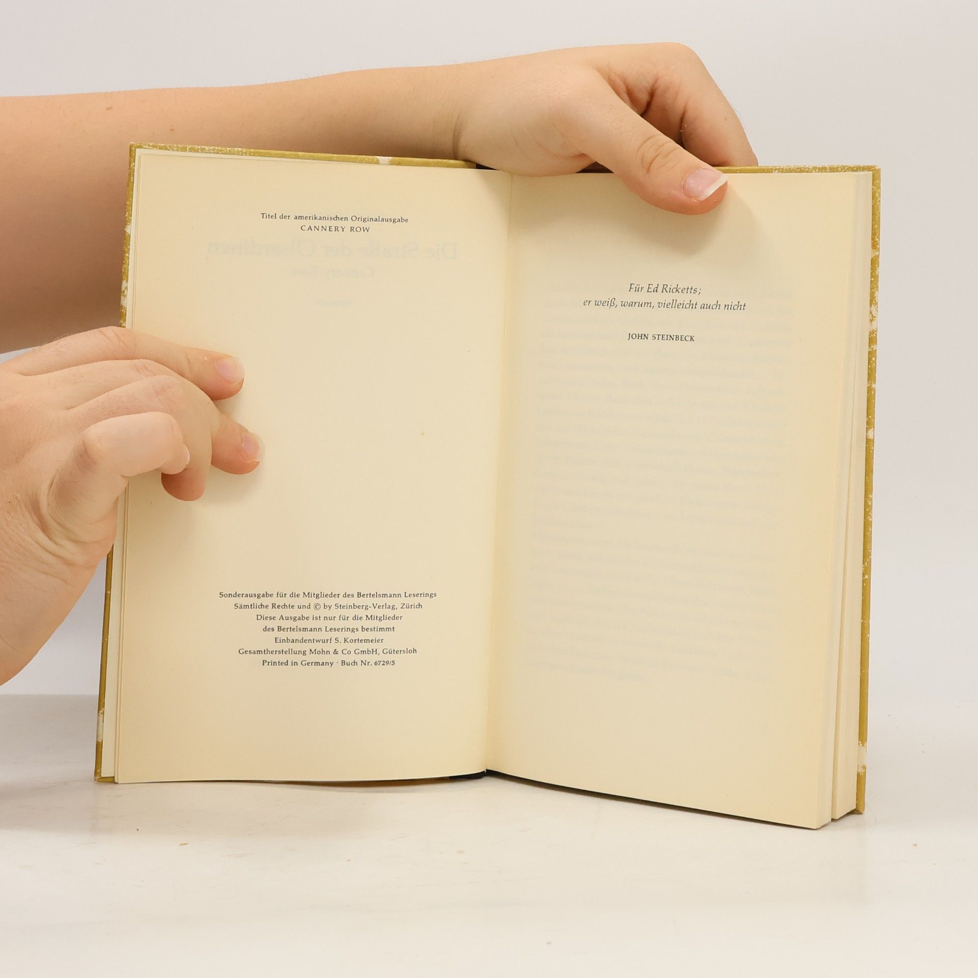 John Steinbeck Strasse der Oelsardinen
