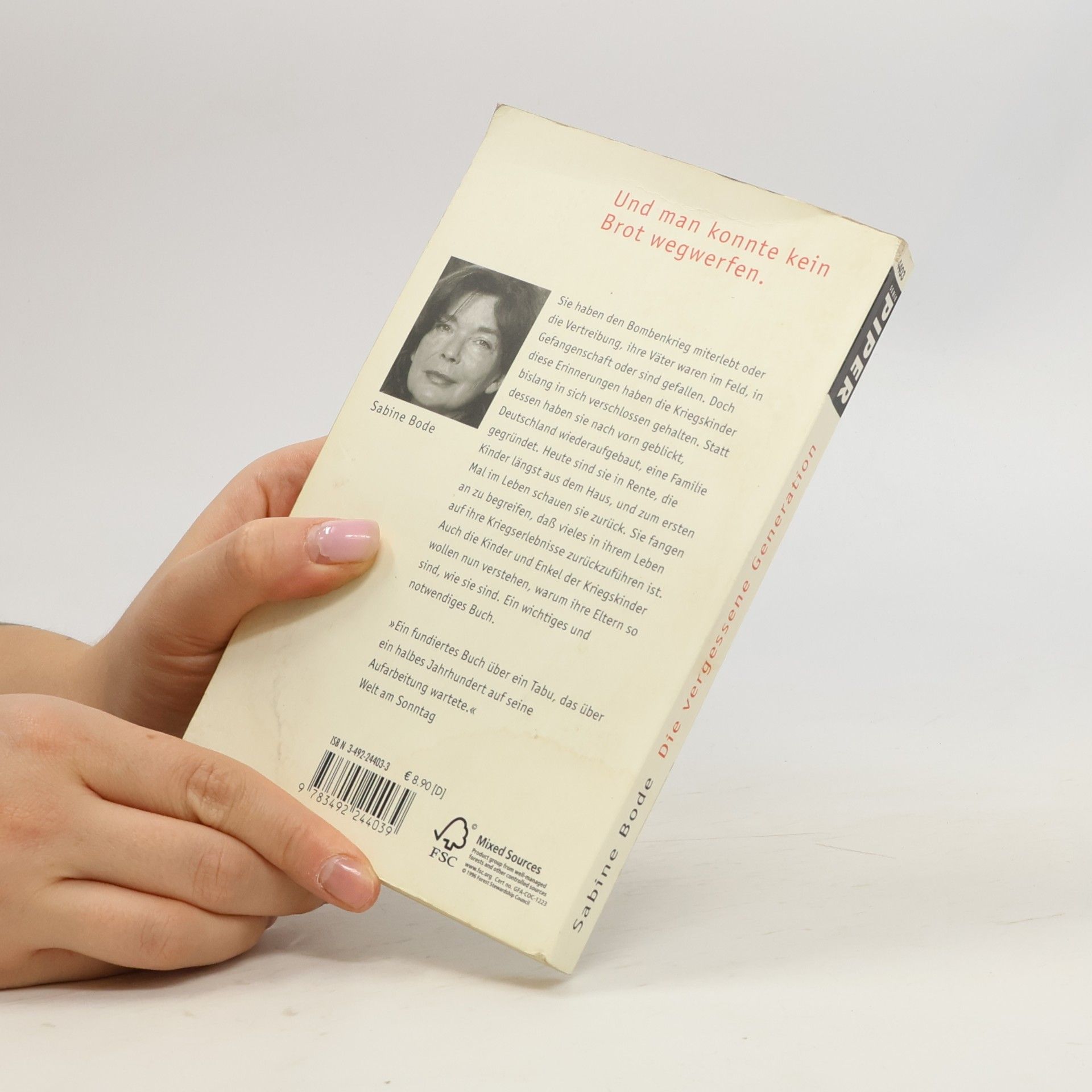 Sabine Bode Die vergessene Generation