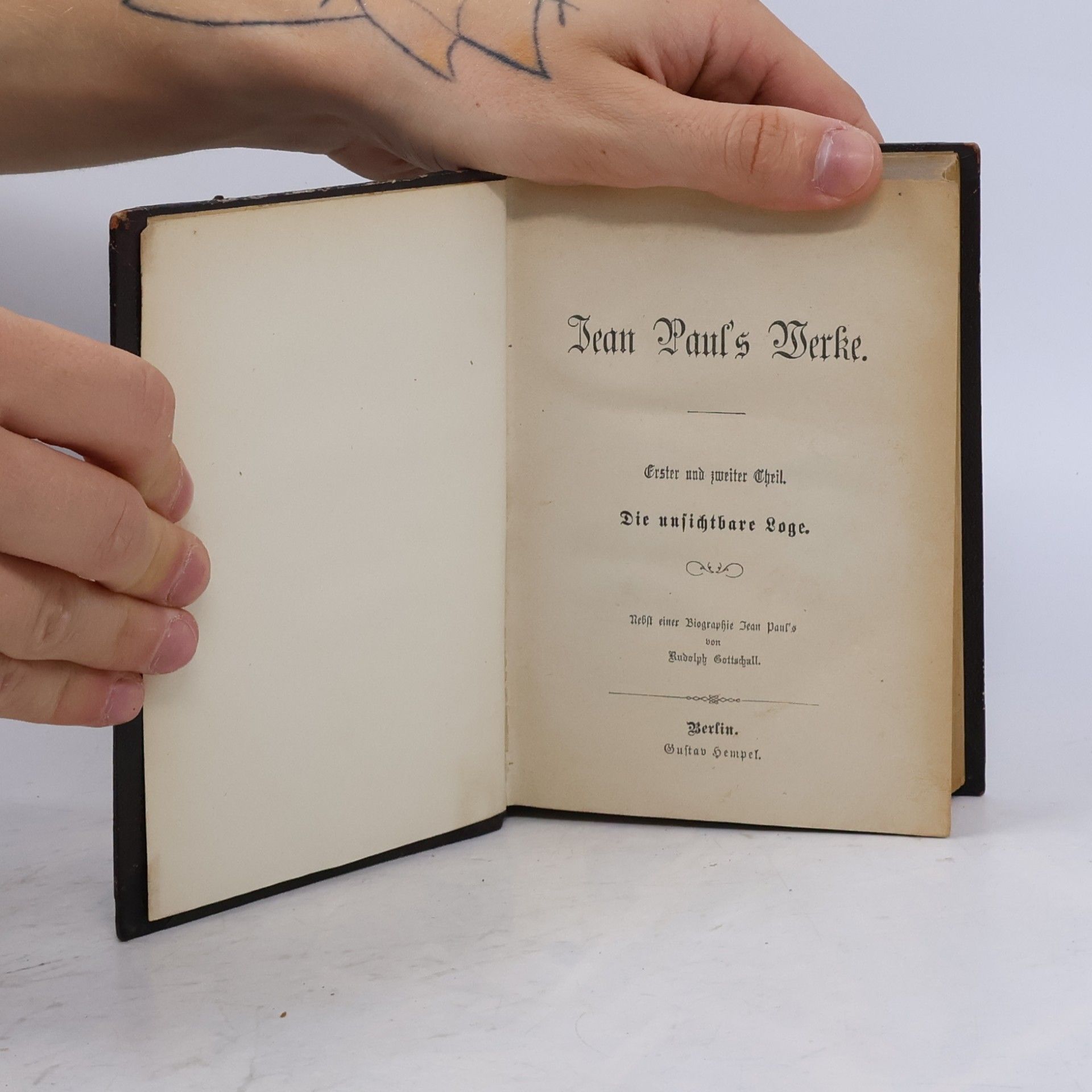 Jean Paul Jean Paul's Werke I.-II. Die unsichtbare Loge
