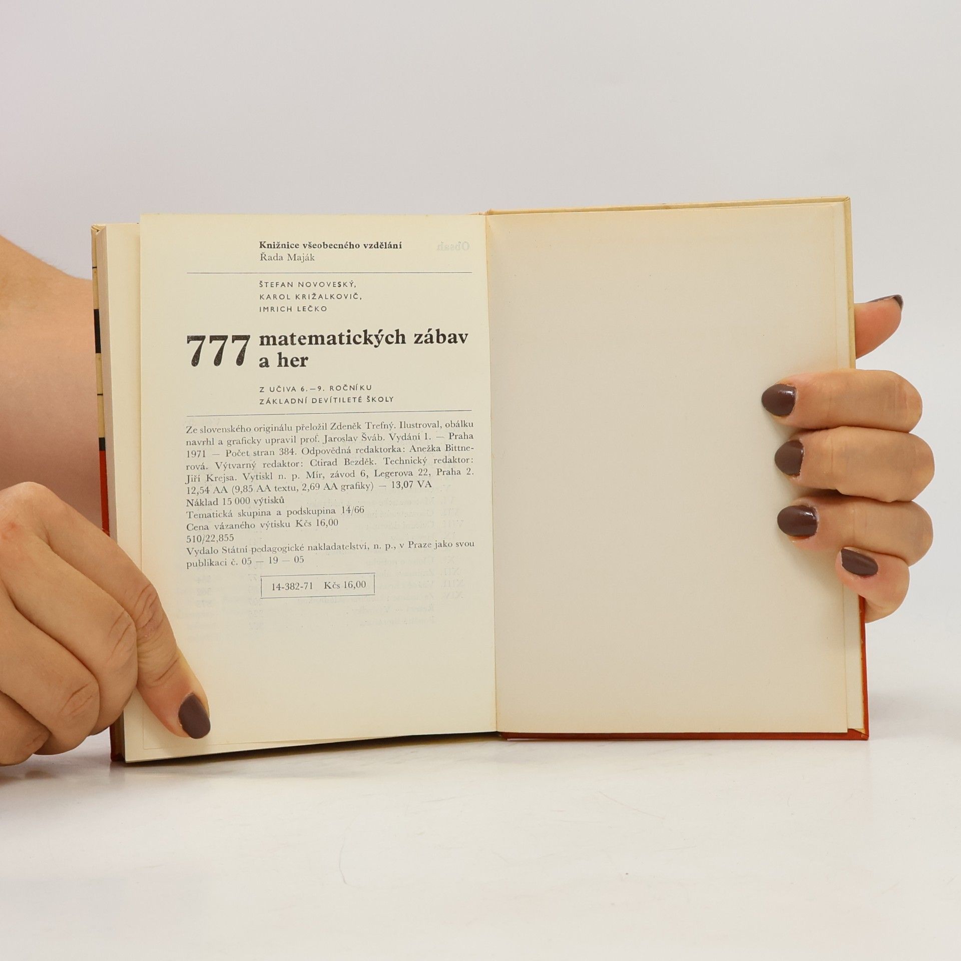 Štefan Novoveský 777 matematických zábav a her