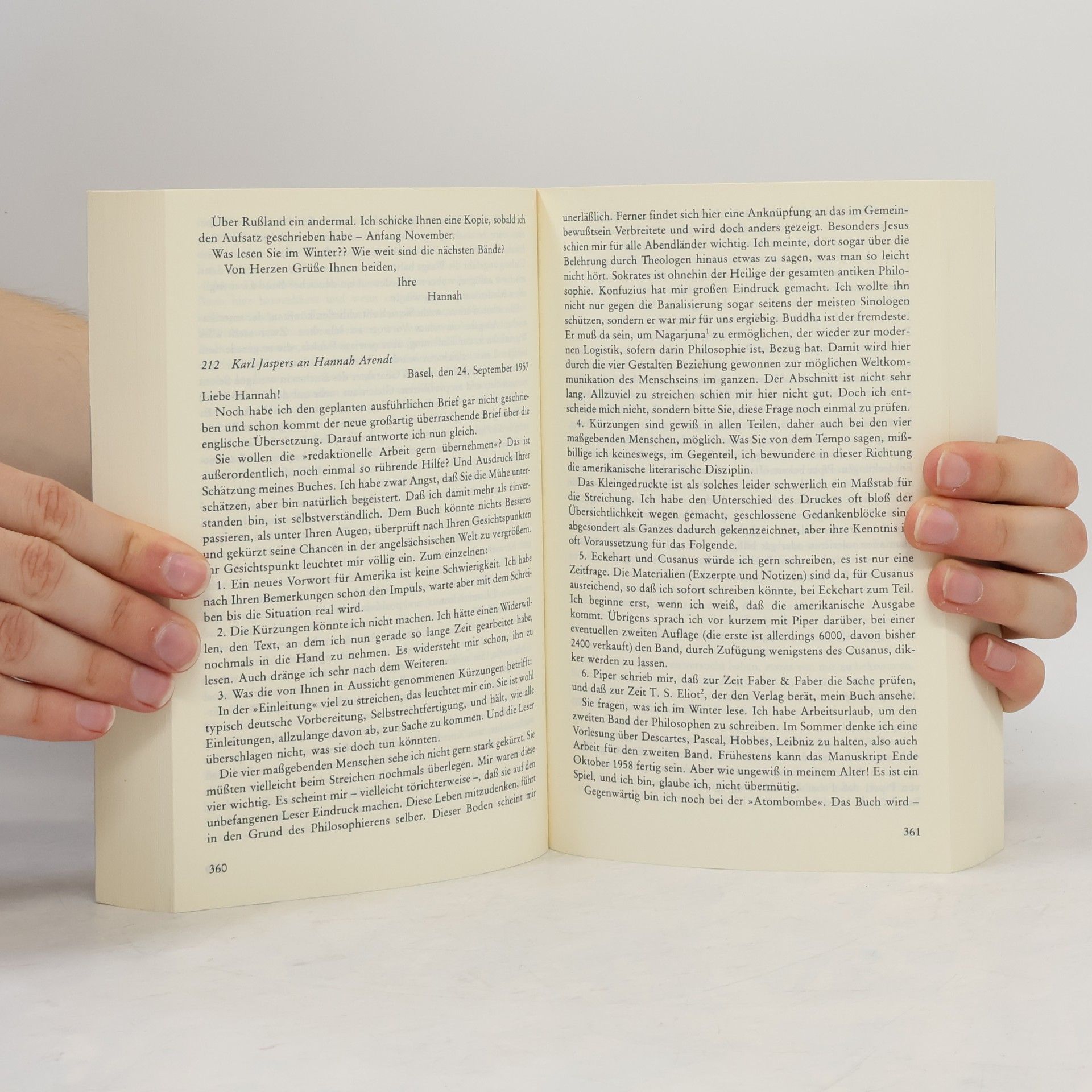 Hannah Arendt Briefwechsel 1926 - 1969