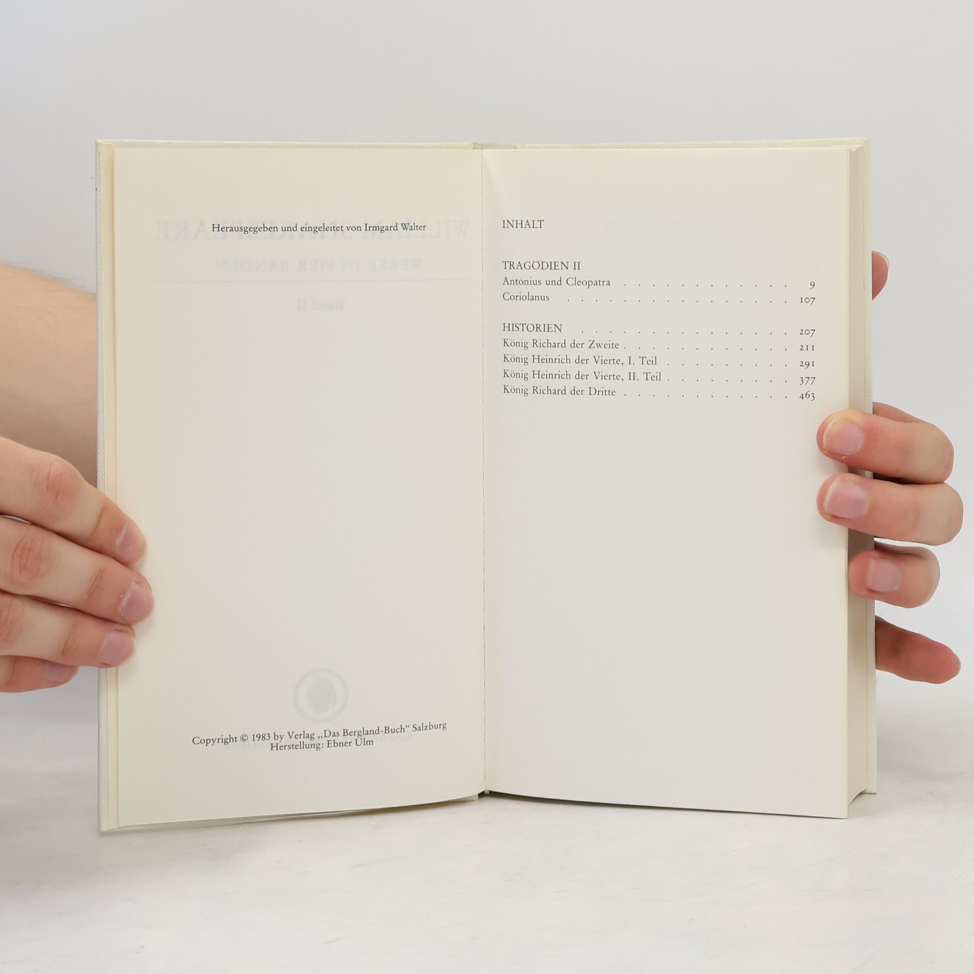 William Shakespeare Werke in vier Bänden 2
