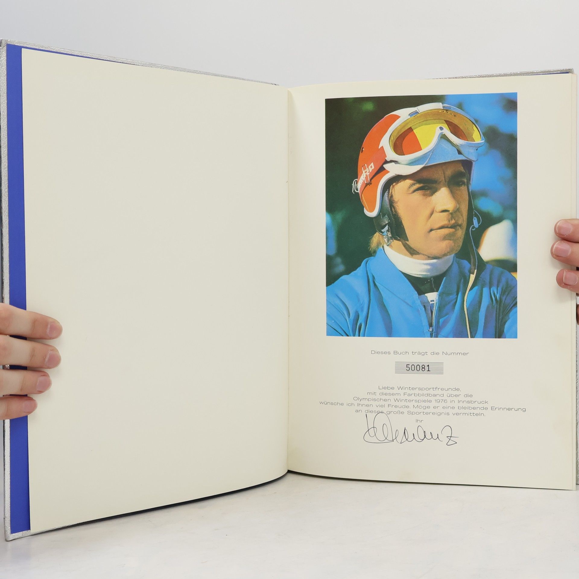 Karl Schranz Olympische Winterspiele '76. Innsbruck (číslovaný výtisk)