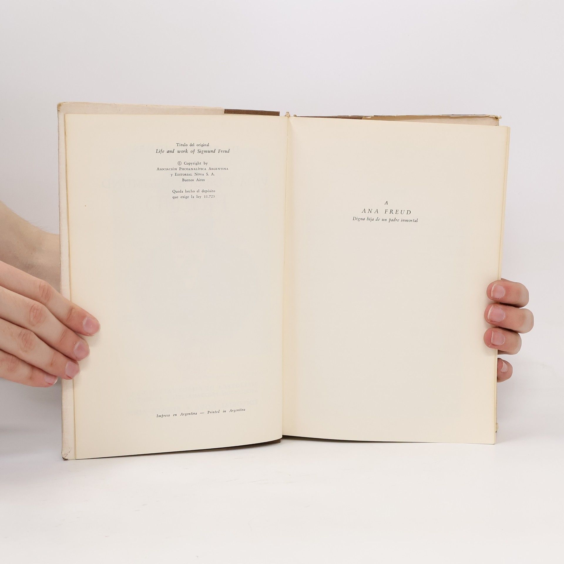 Ernest Jones Vida y Obra de Sigmund Freud