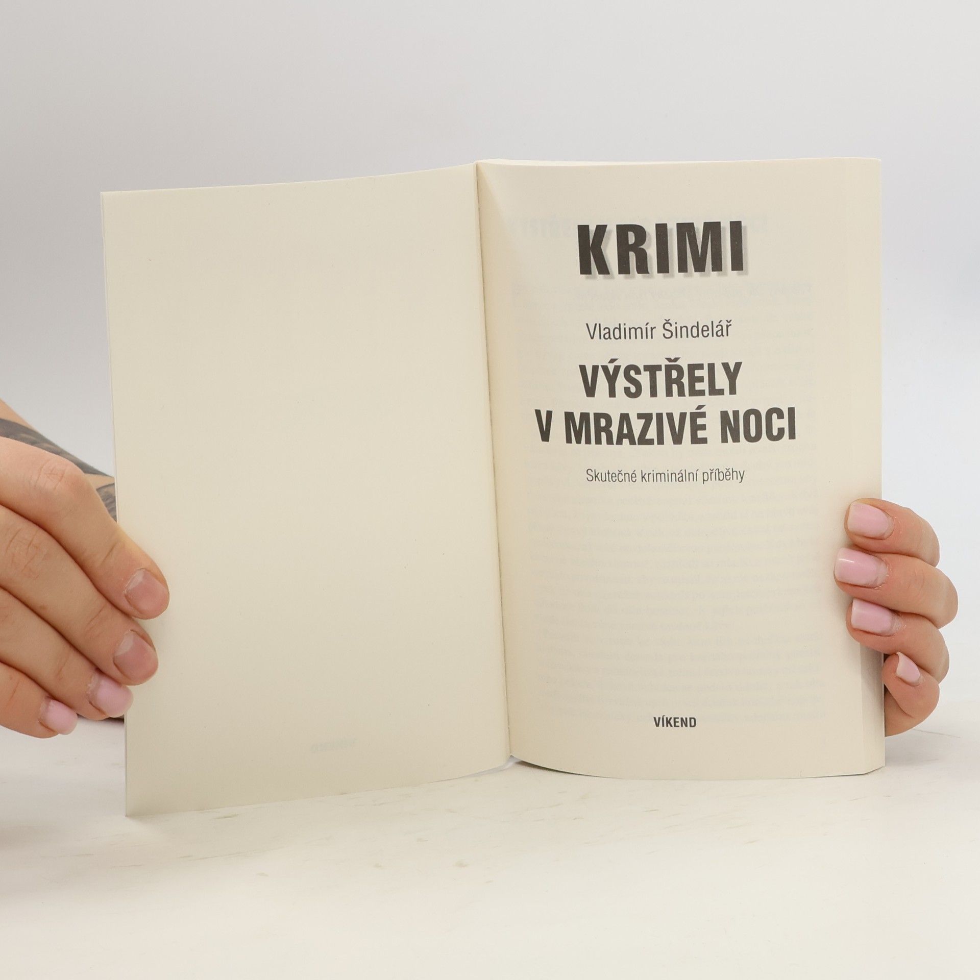 Vladimír Šindelář Výstřely v mrazivé noci