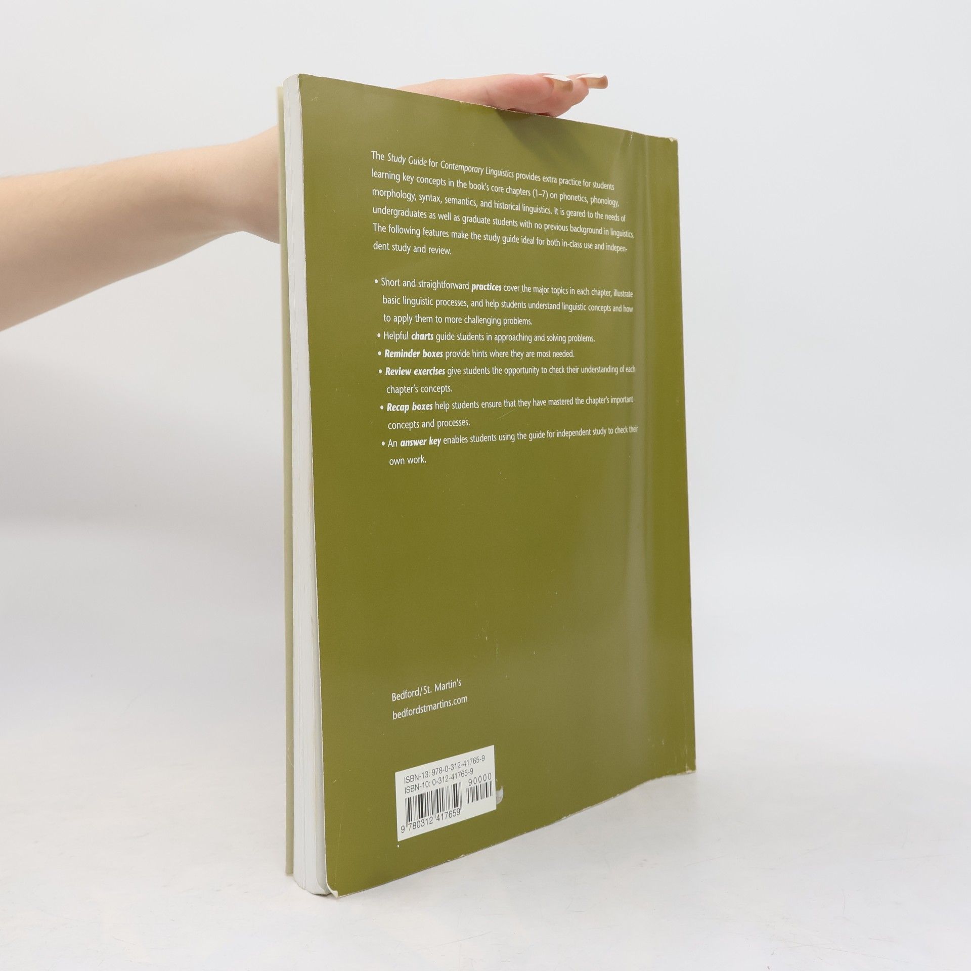 Mark Aronoff Study Guide for Contemporary Linguistics