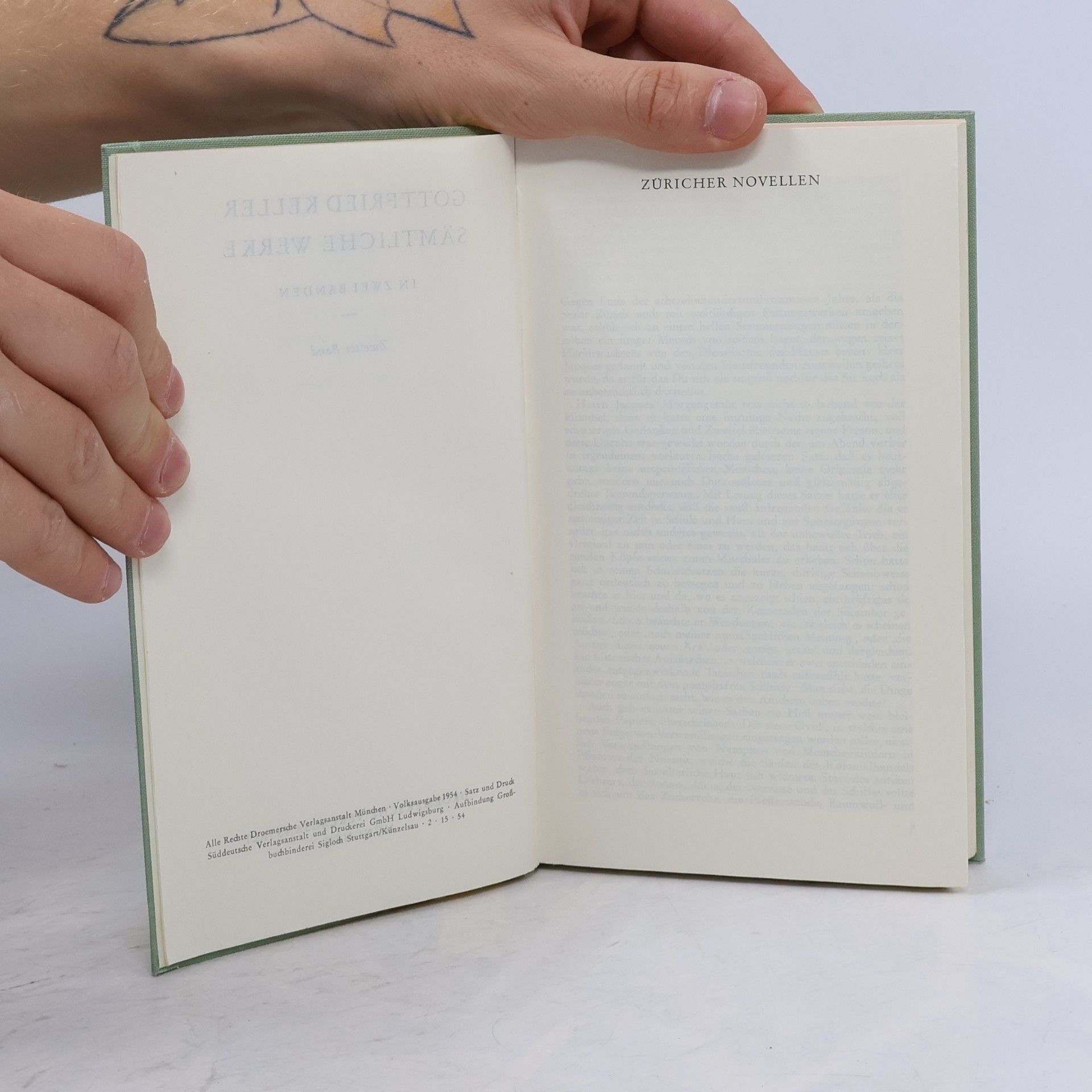 Gottfried Keller Keller Werke II