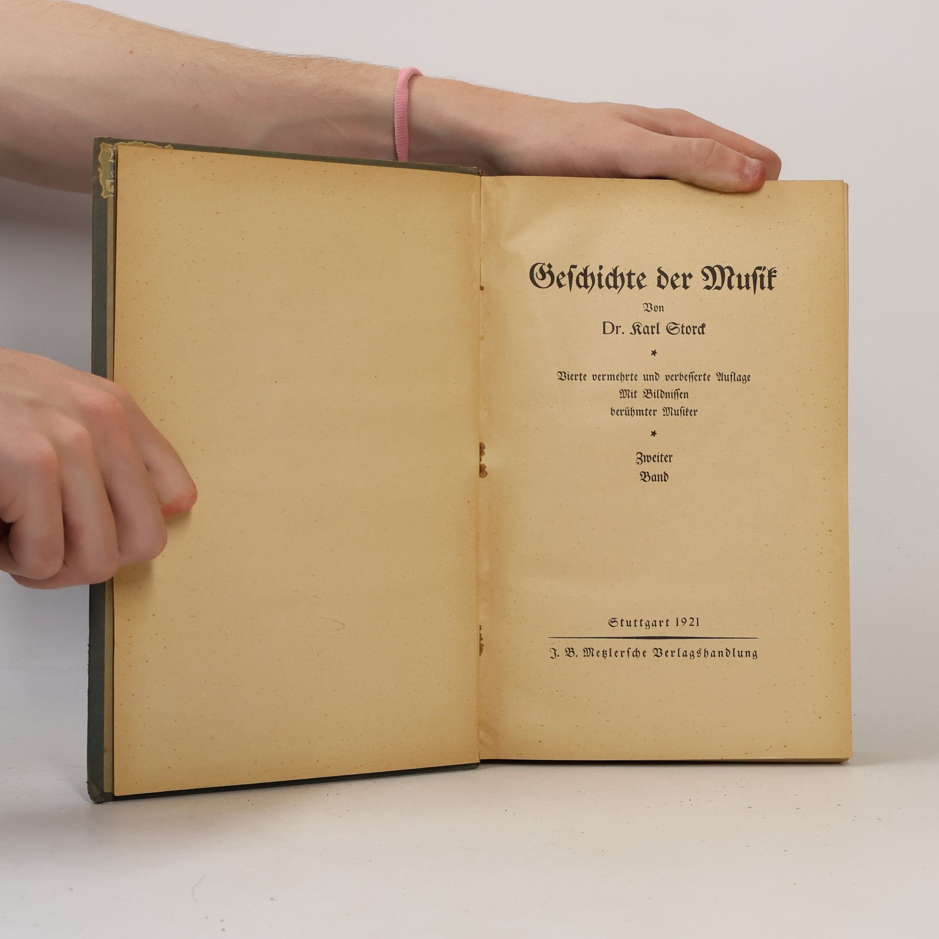 Karl Storck Geschichte der Musik II.