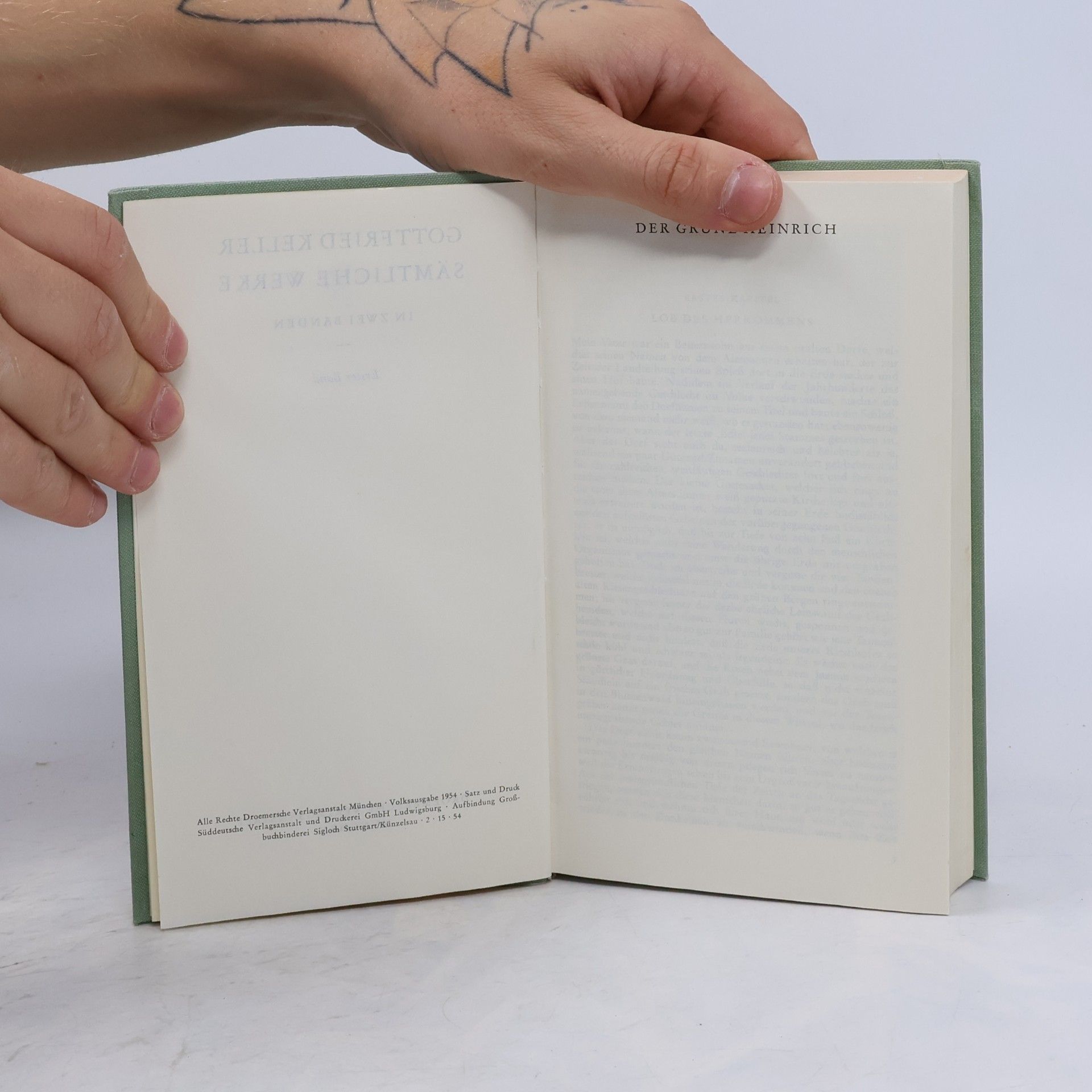 Gottfried Keller Keller Werke I
