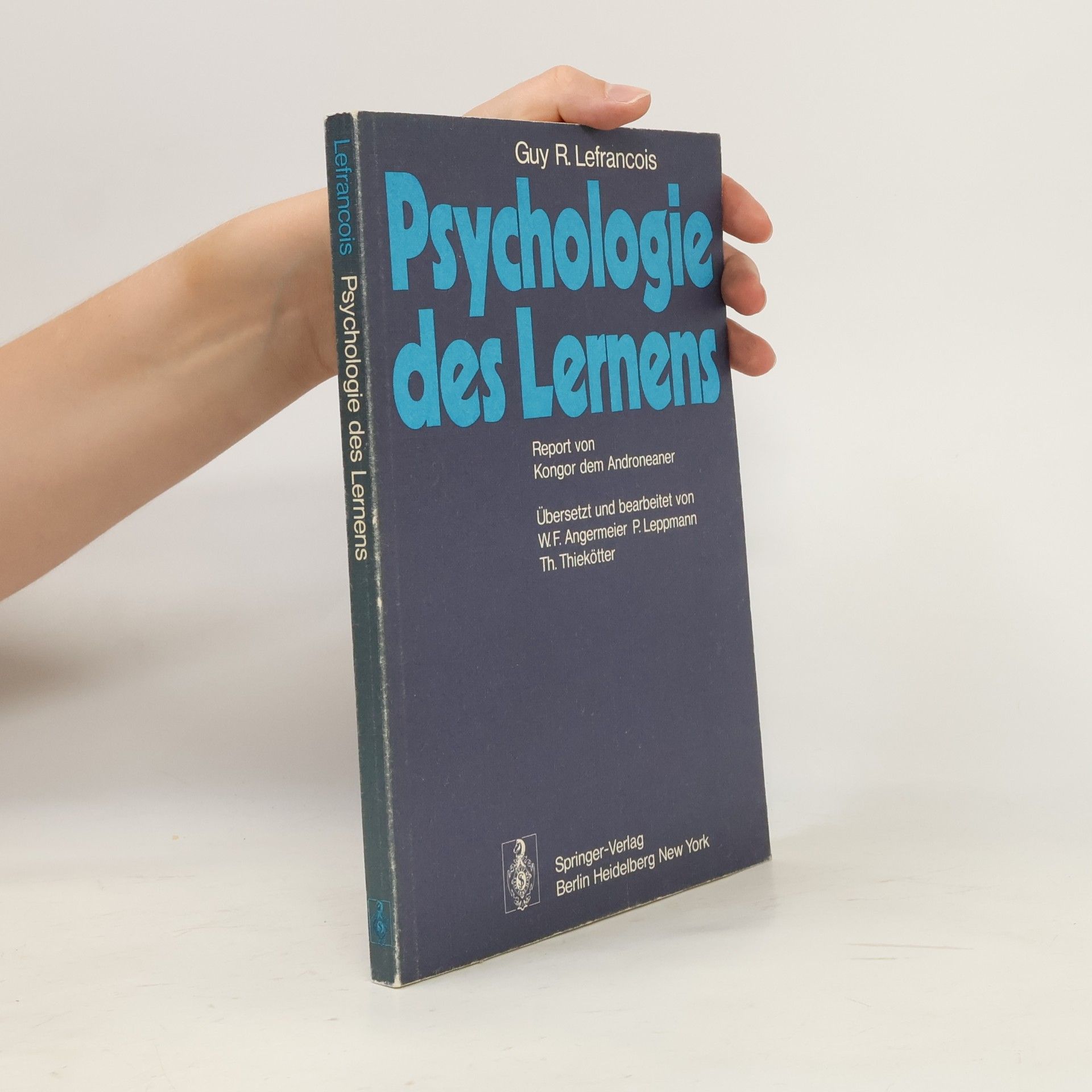 Springer-Lehrbuch: Psychologie des Lernens