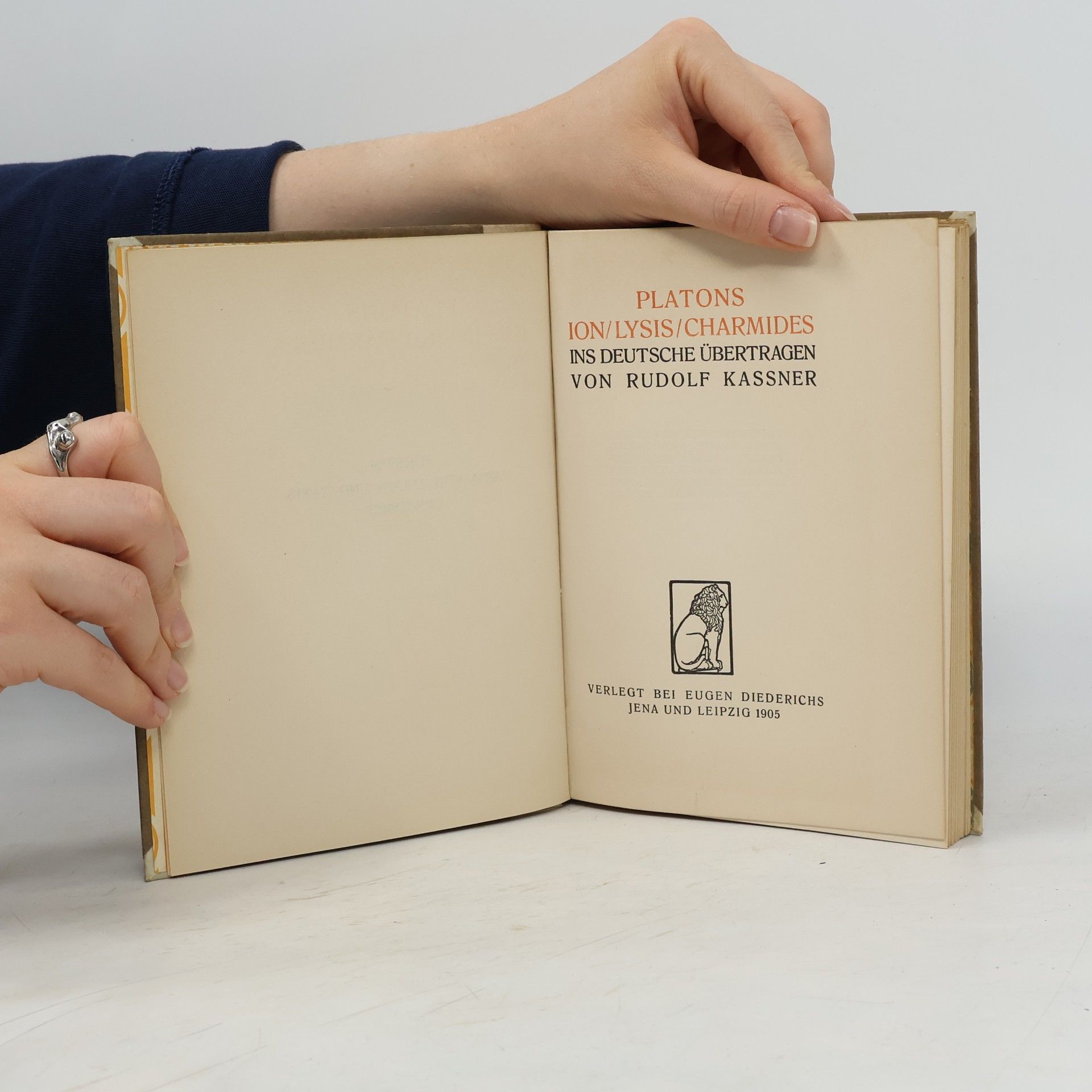 Rudolf Kassner Platons Gastmahl