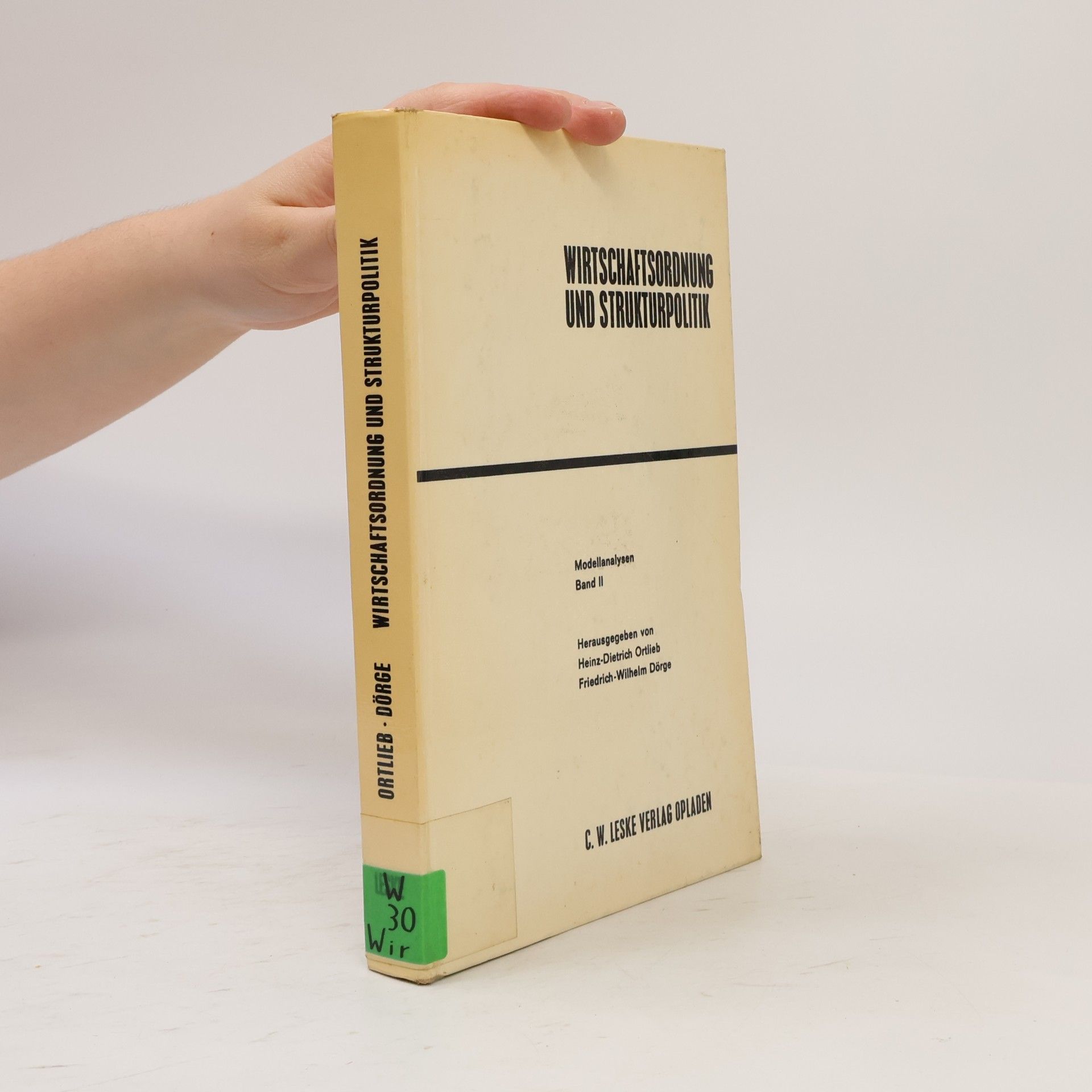 Various authors Strukturpolitik und Wirtschaftsordnung II