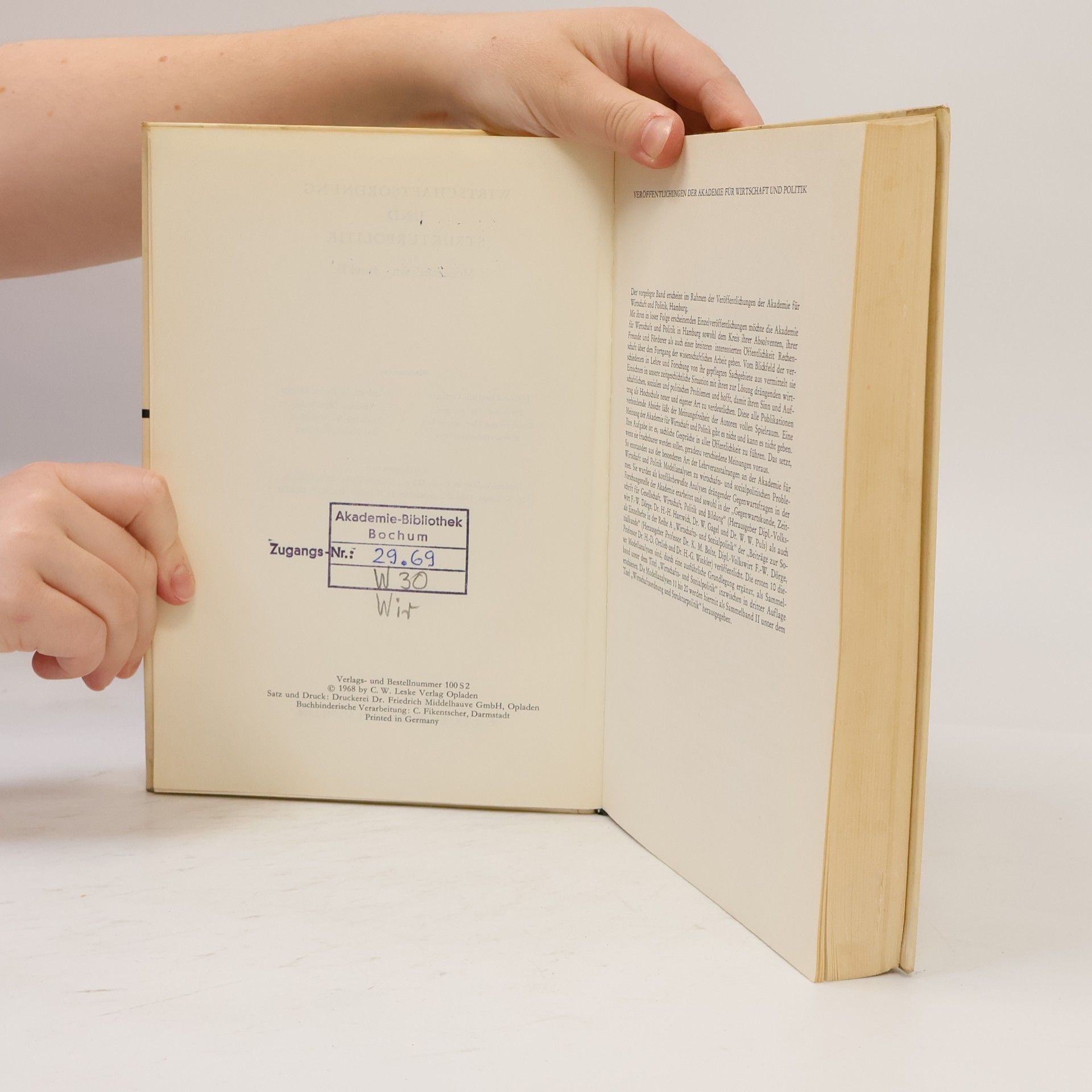 Various authors Strukturpolitik und Wirtschaftsordnung II