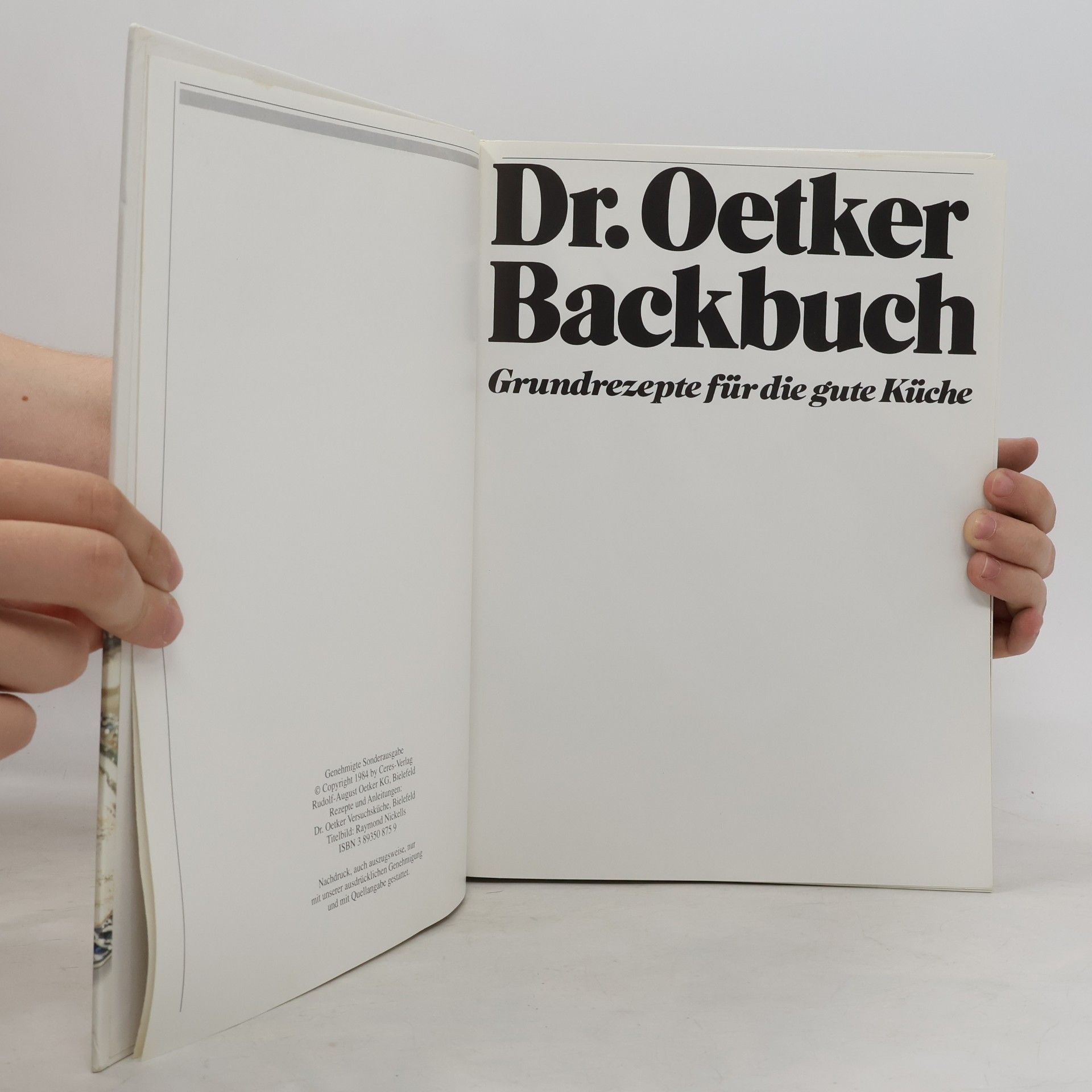 Kolektiv autorů Dr. Oetker Backbuch. Grundrezepte für die gute Küche