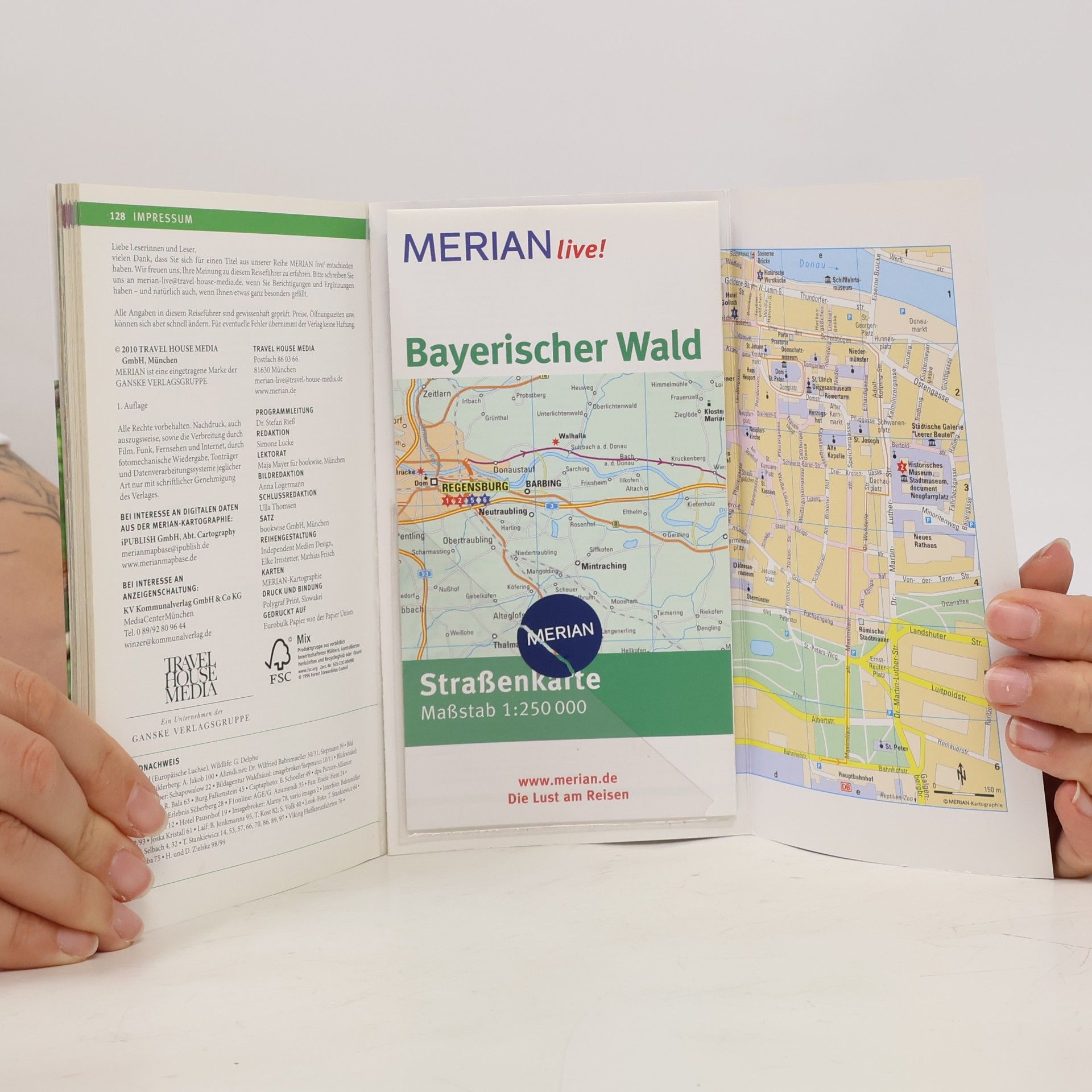 Ralf Nestmeyer MERIAN live!: Bayerischer Wald: Mit Kartenatlas im Buch und Extra-Karte zum Herausnehmen