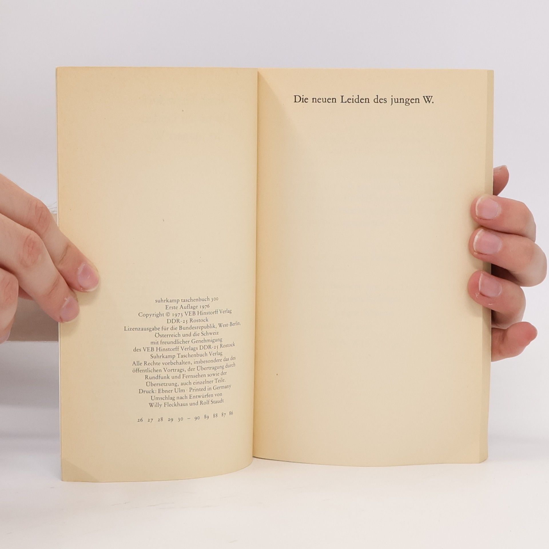 Ulrich Plenzdorf Die neuen Leiden des jungen W.