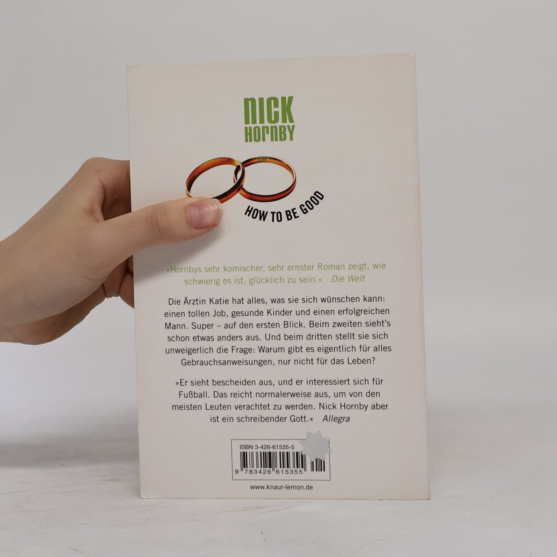 Nick Hornby How to Be Good