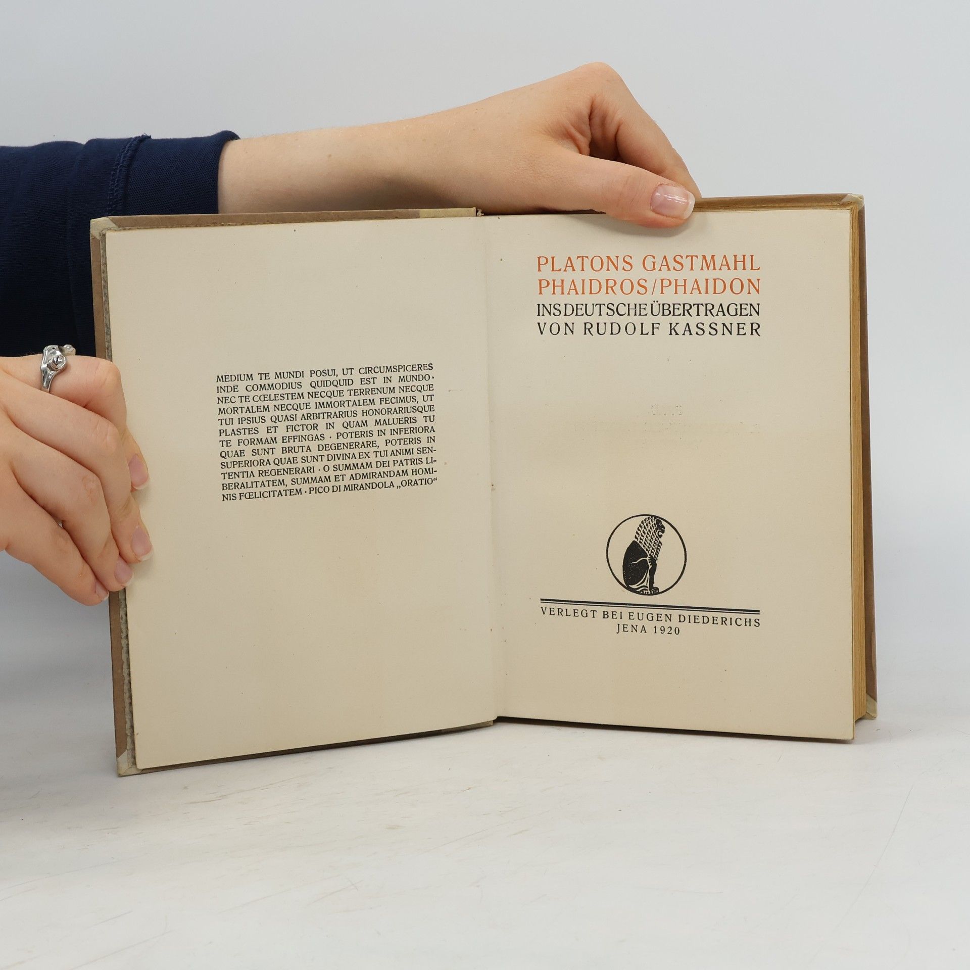 Rudolf Kassner Platons Gastmahl Phaidros / Phaidon