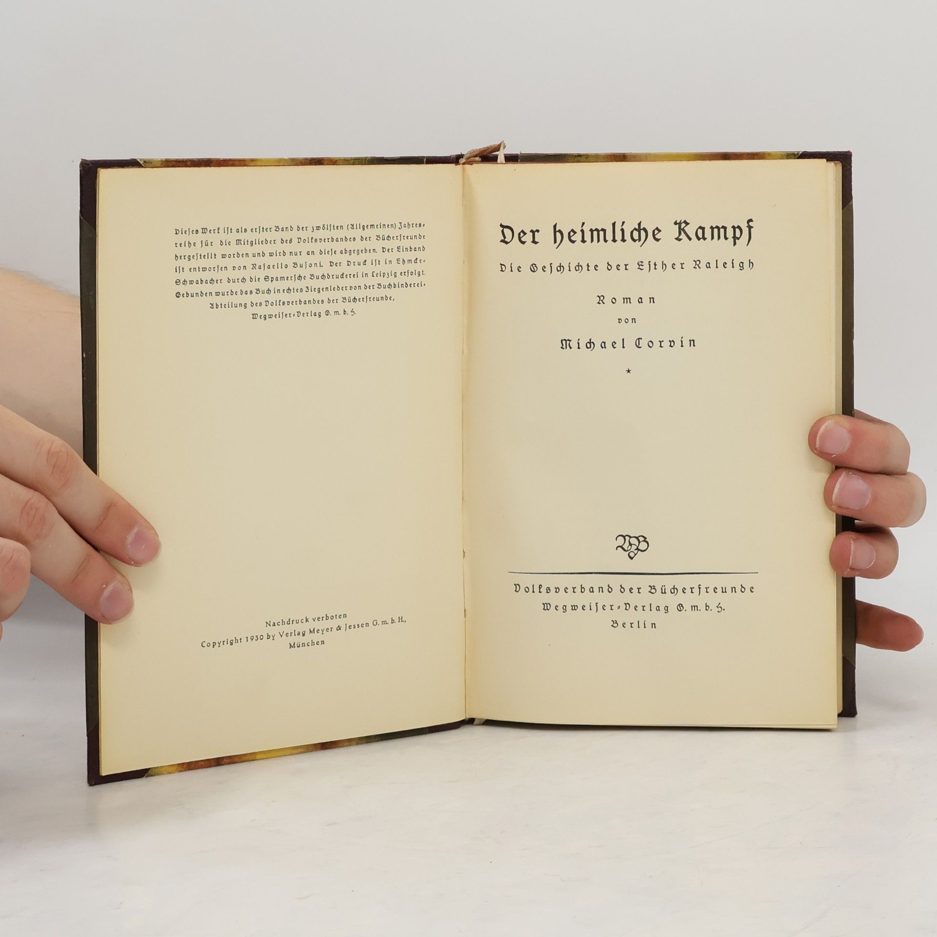 Michael Corvin Der heimliche Kampf