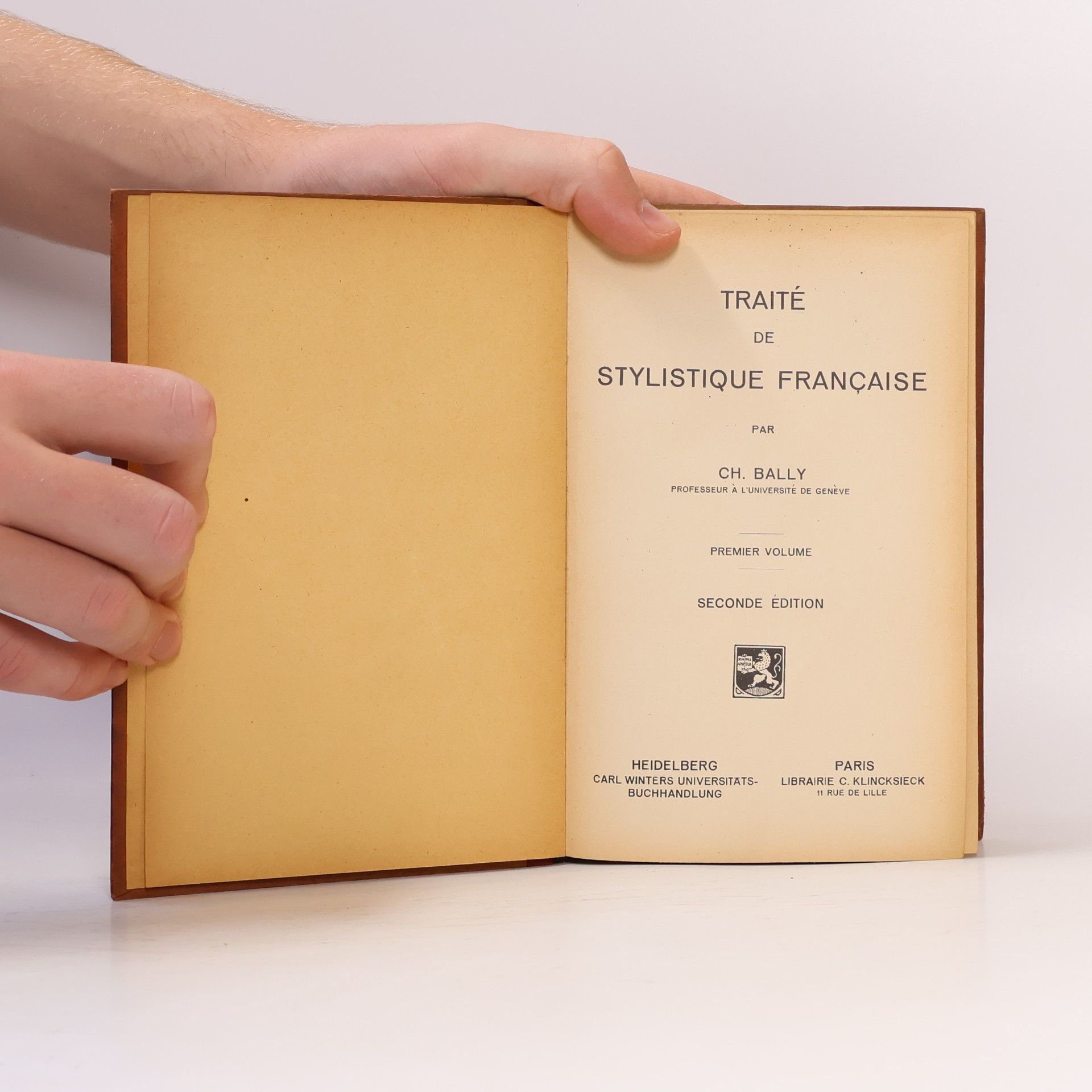 Ch. Bally TRAITÉ DE STYLISTIQUI FRANÇAISE