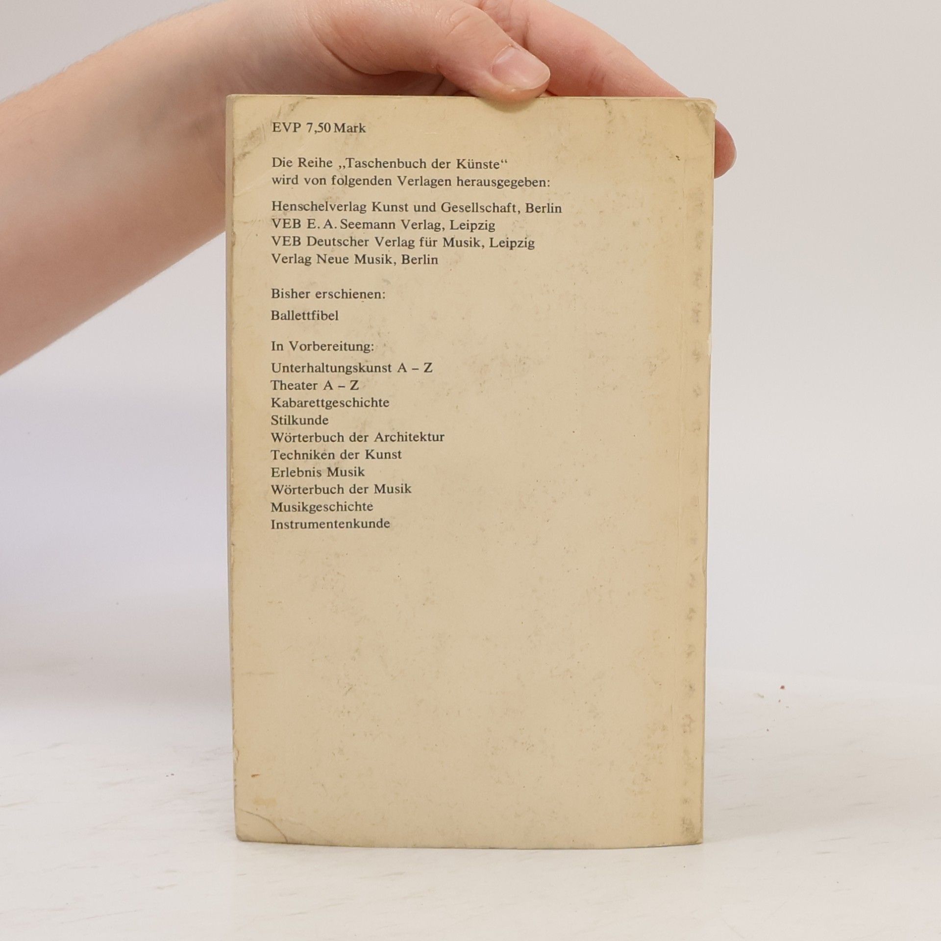 Kolektiv autorů Taschenbuch der Künste. Vom Umgang mit der Kunst
